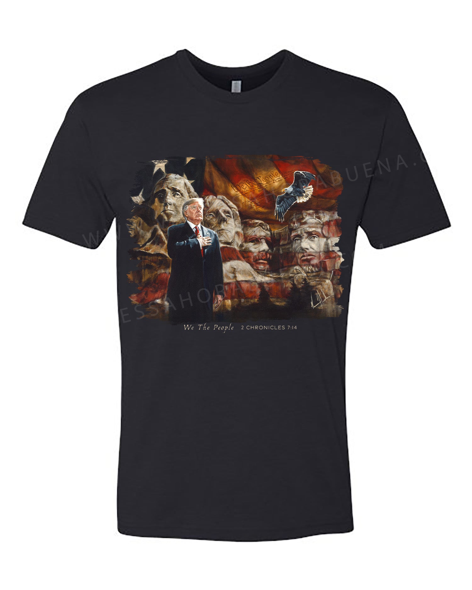 We the People - Unisex T-Shirt Vanessa Horabuena Short Sleeve Black Small