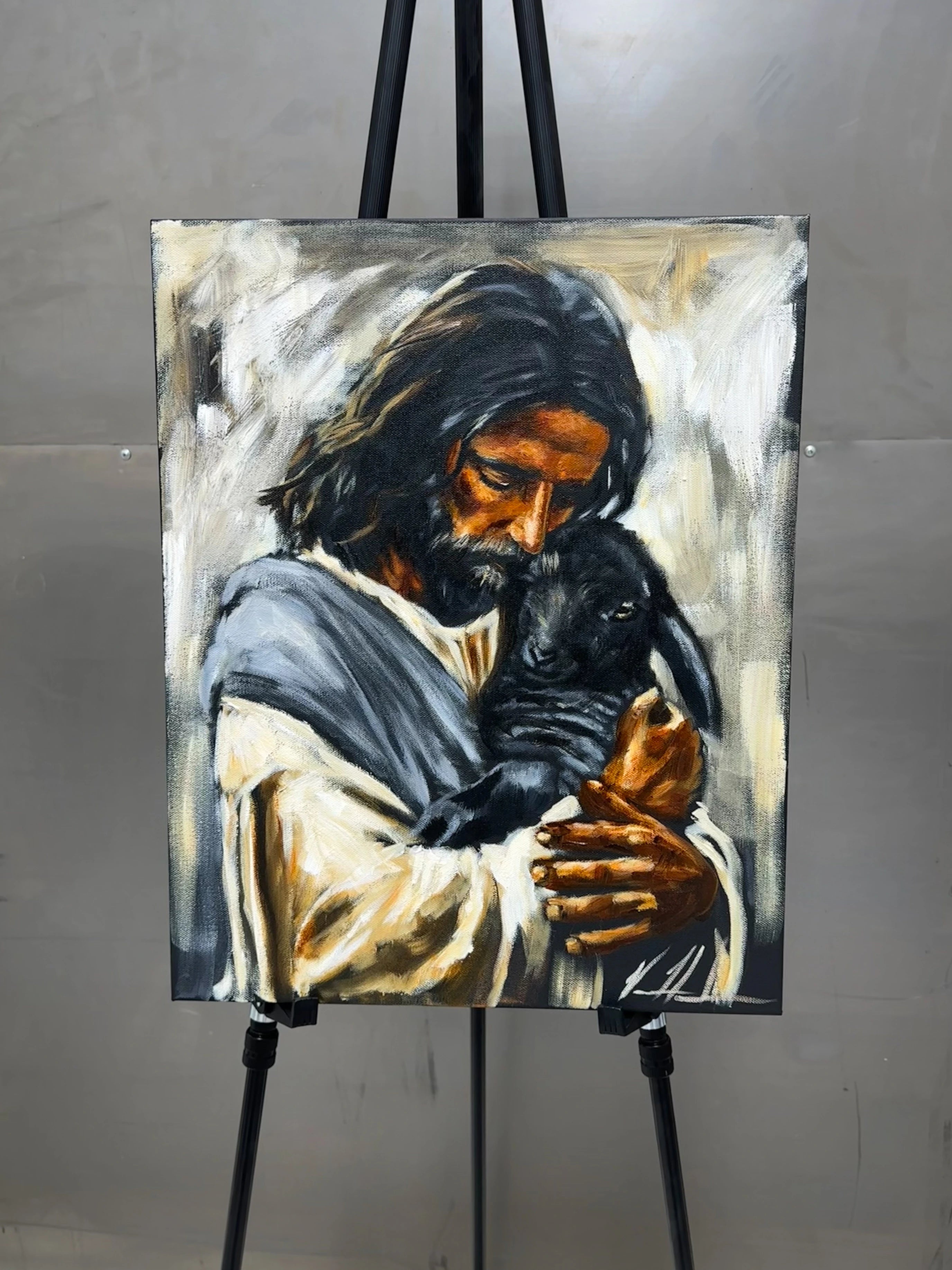 Saved By Grace - 16”x20” Original Acrylic Painting Original Painting Vanessa Horabuena