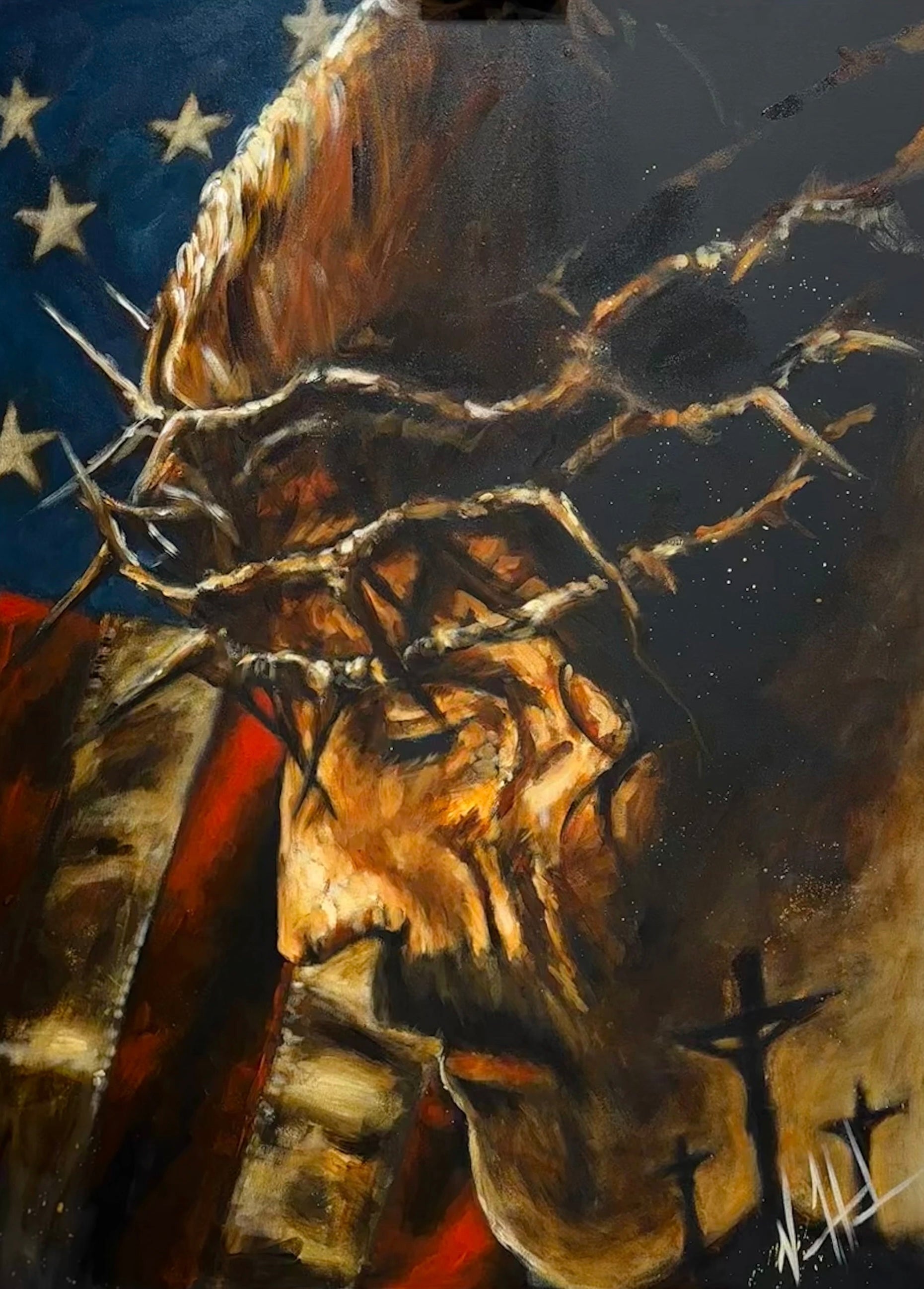 One Nation Under God - 36”x48” Original Acrylic Painting
