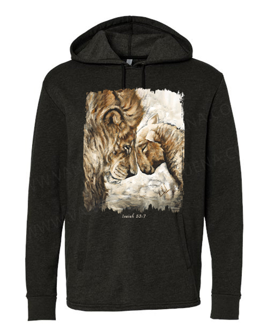 Compassion of a King (White) - Unisex Hoodie Vanessa Horabuena Black Small