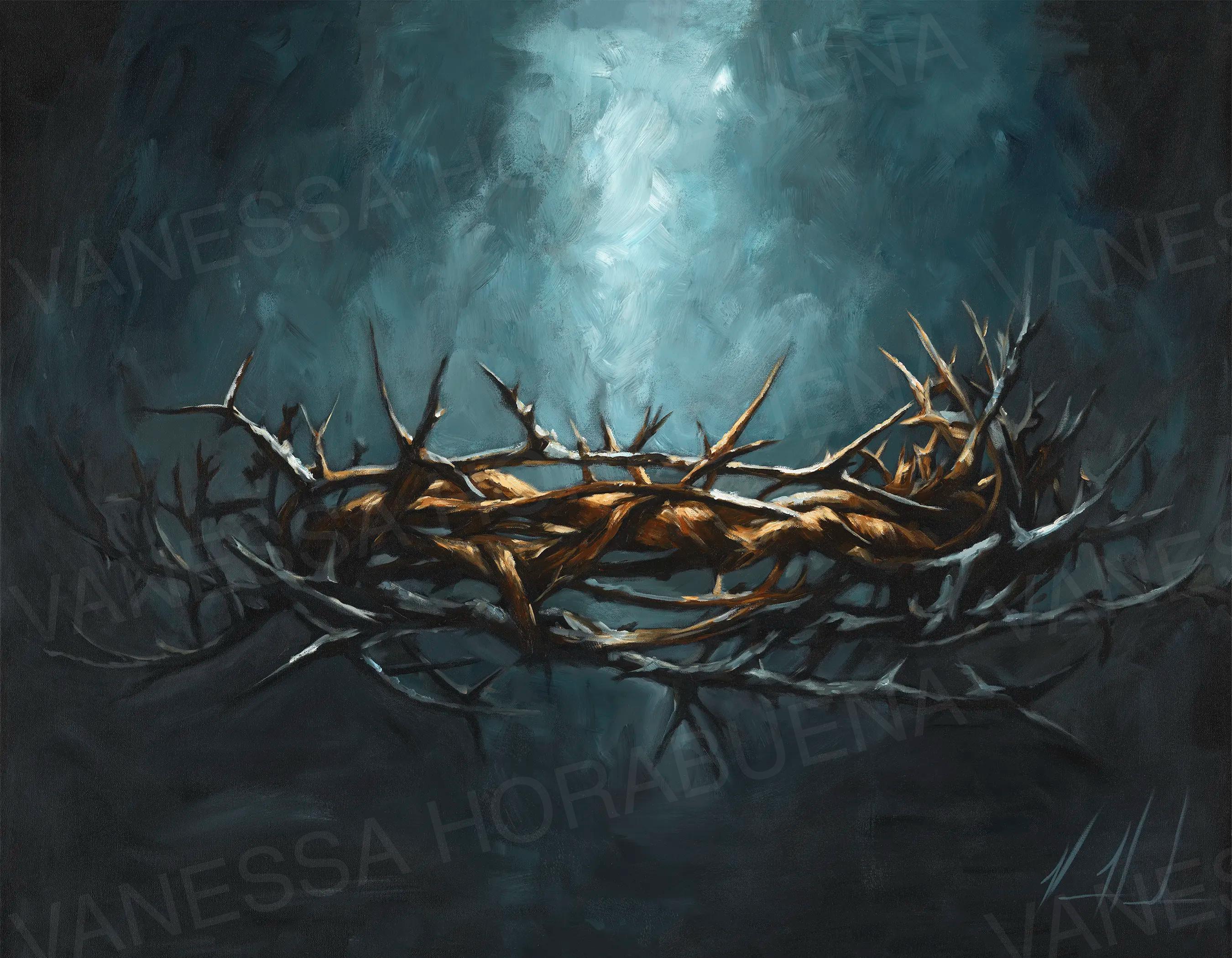 Crown of Thorns Jesus Art Print Vanessa Horabuena