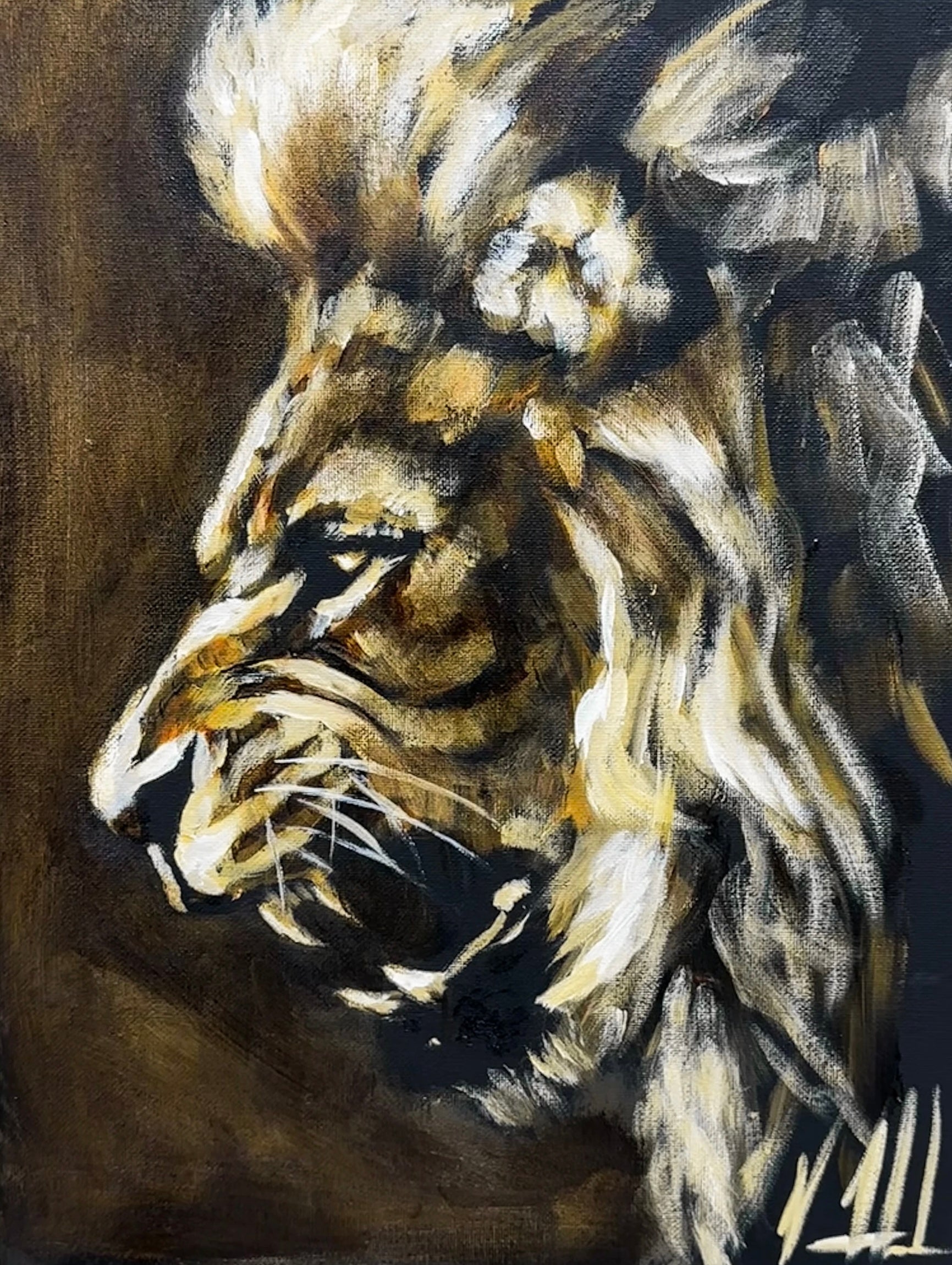 Return of the King - 11”x14” Original Acrylic Painting Original Painting Vanessa Horabuena