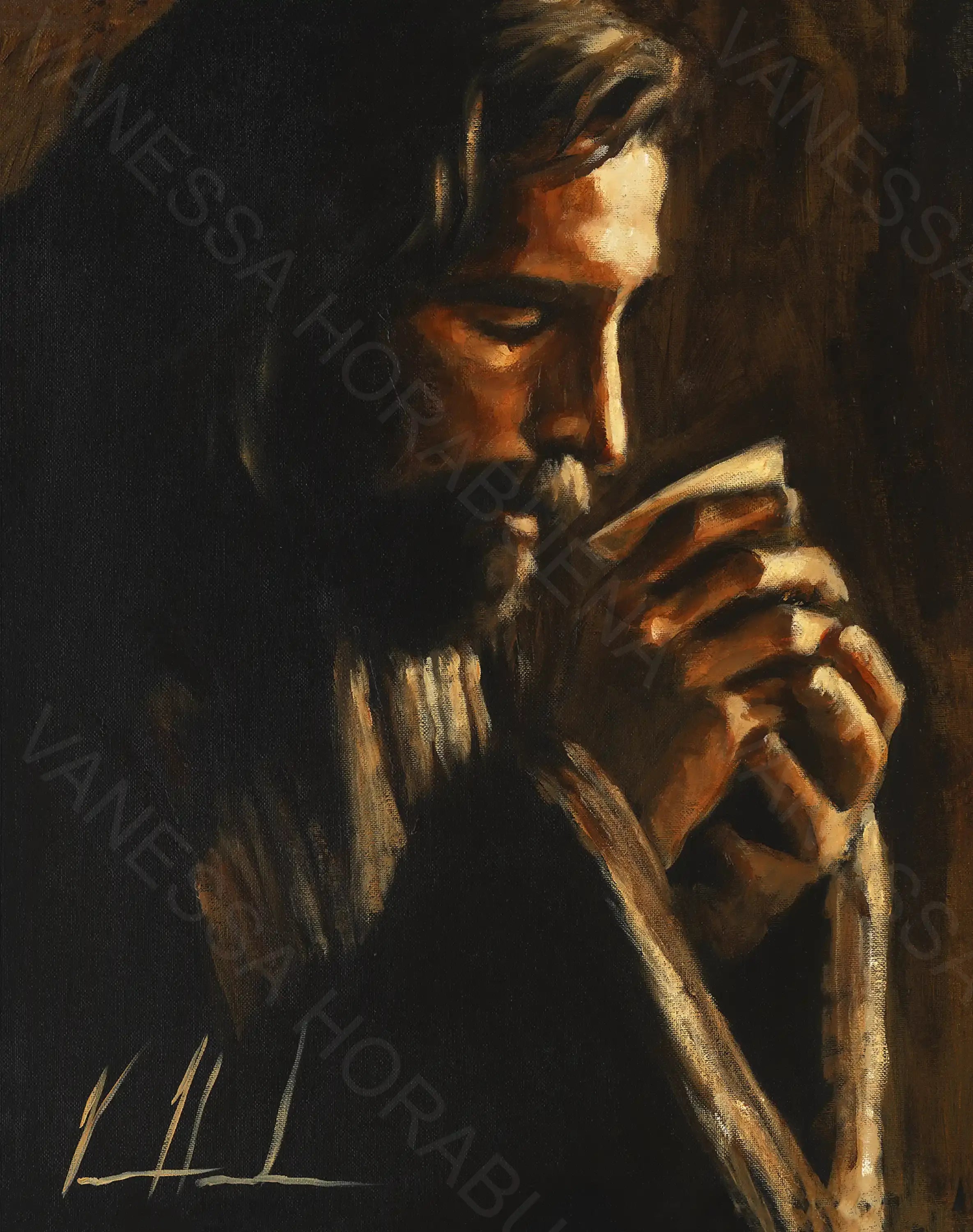 Drink From My Cup Jesus Art Print Vanessa Horabuena