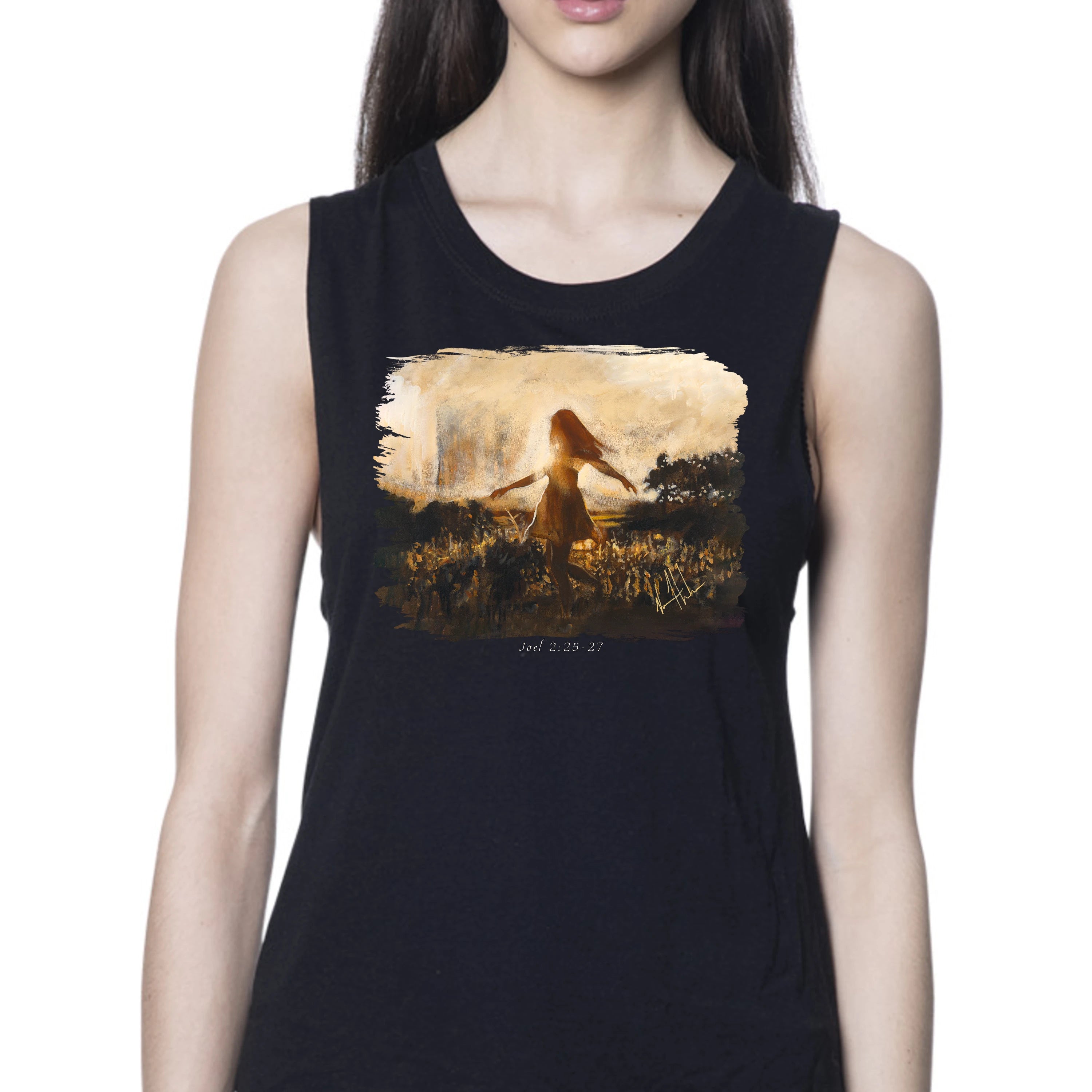 Dare to Dance Again - Women's Tank Top (Organic Bamboo) Vanessa Horabuena Short Sleeve Eclipse (Black) XS