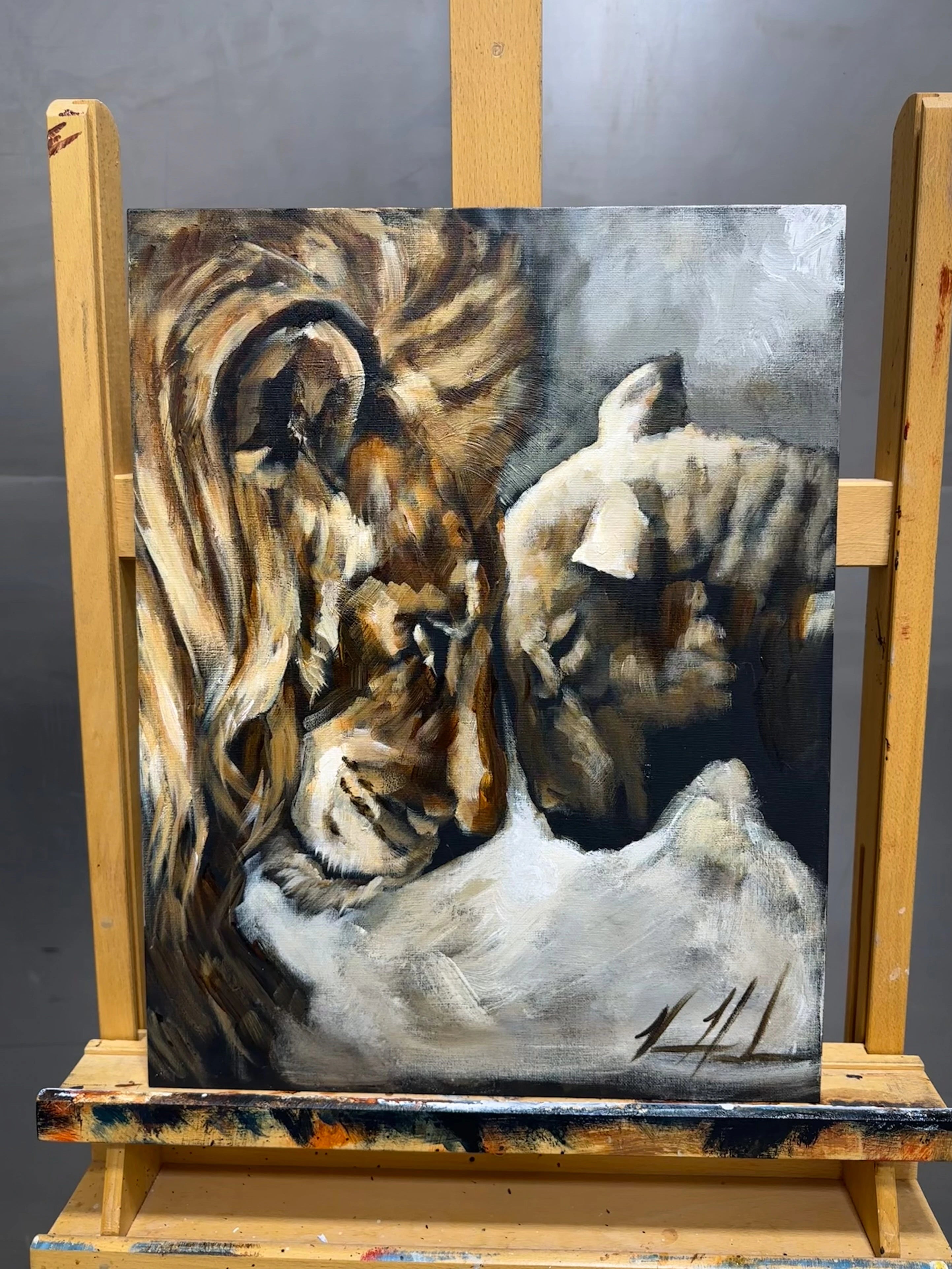 Compassion of a King - 14”x18” Original Acrylic Painting