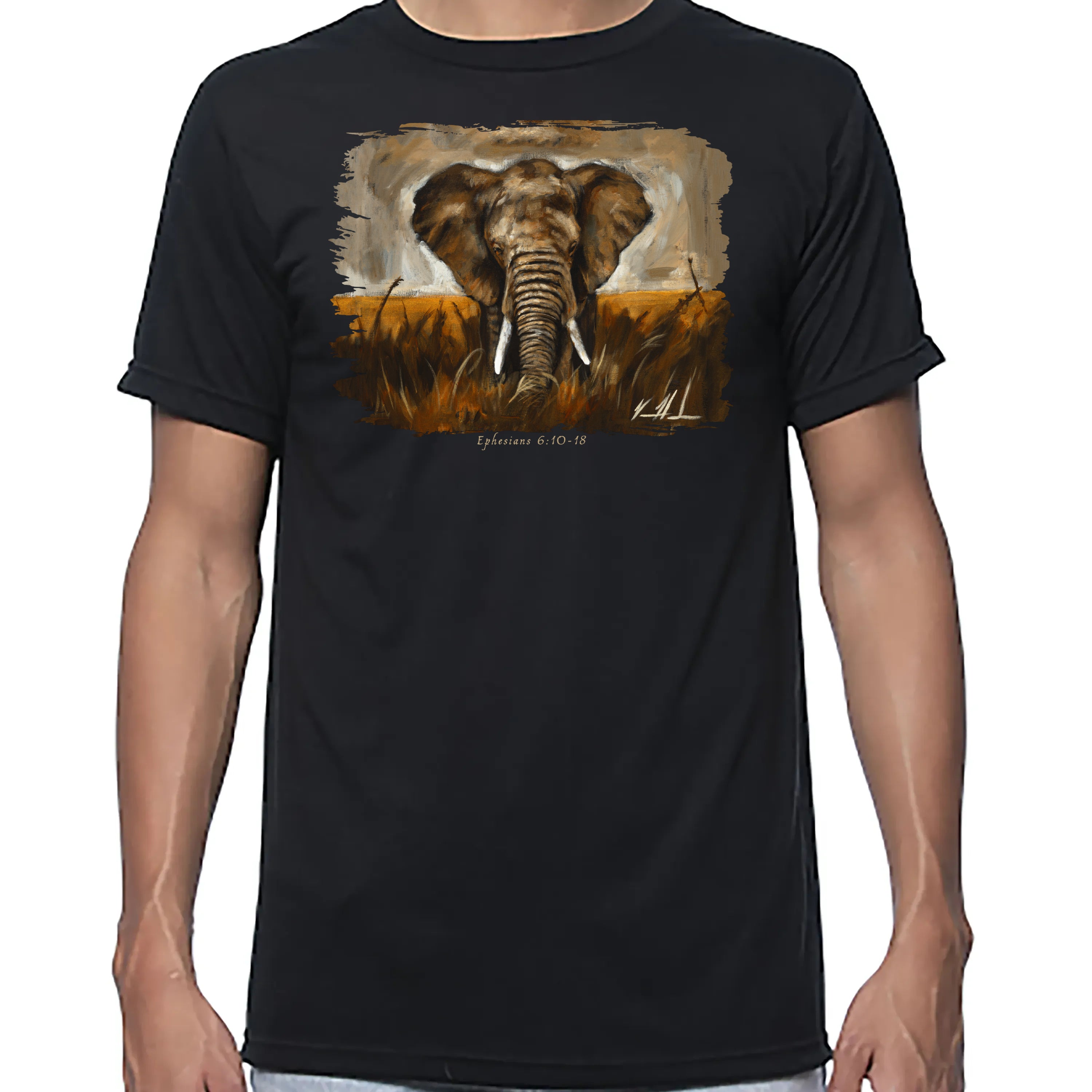 Stand Your Ground - Unisex T (Organic Bamboo) Vanessa Horabuena Short Sleeve Eclipse (Black) XS