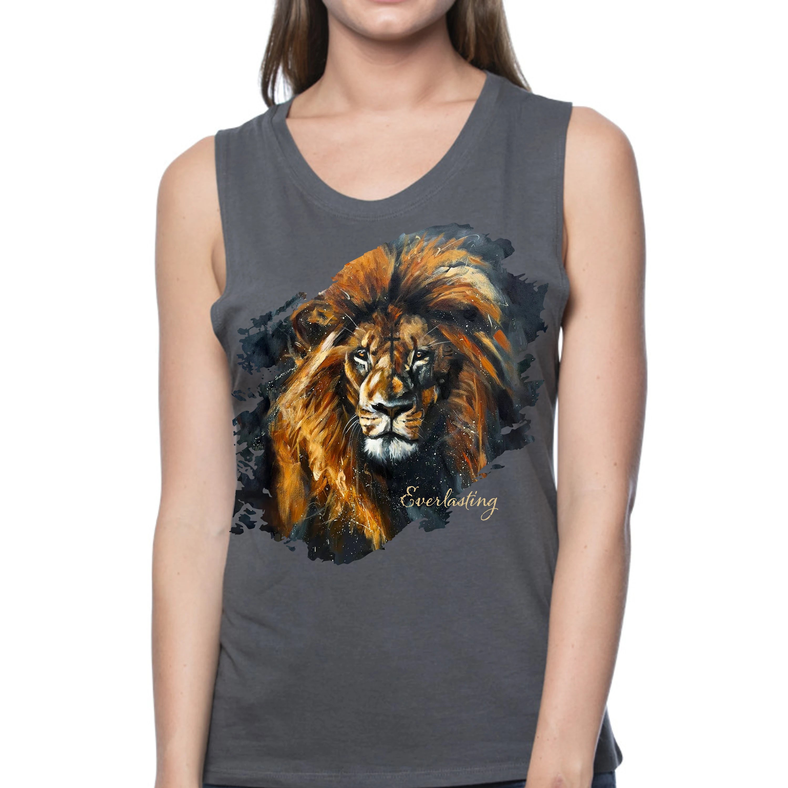 Everlasting - Women's Tank Top (Organic Bamboo) Vanessa Horabuena Short Sleeve Pewter (Grey) XS