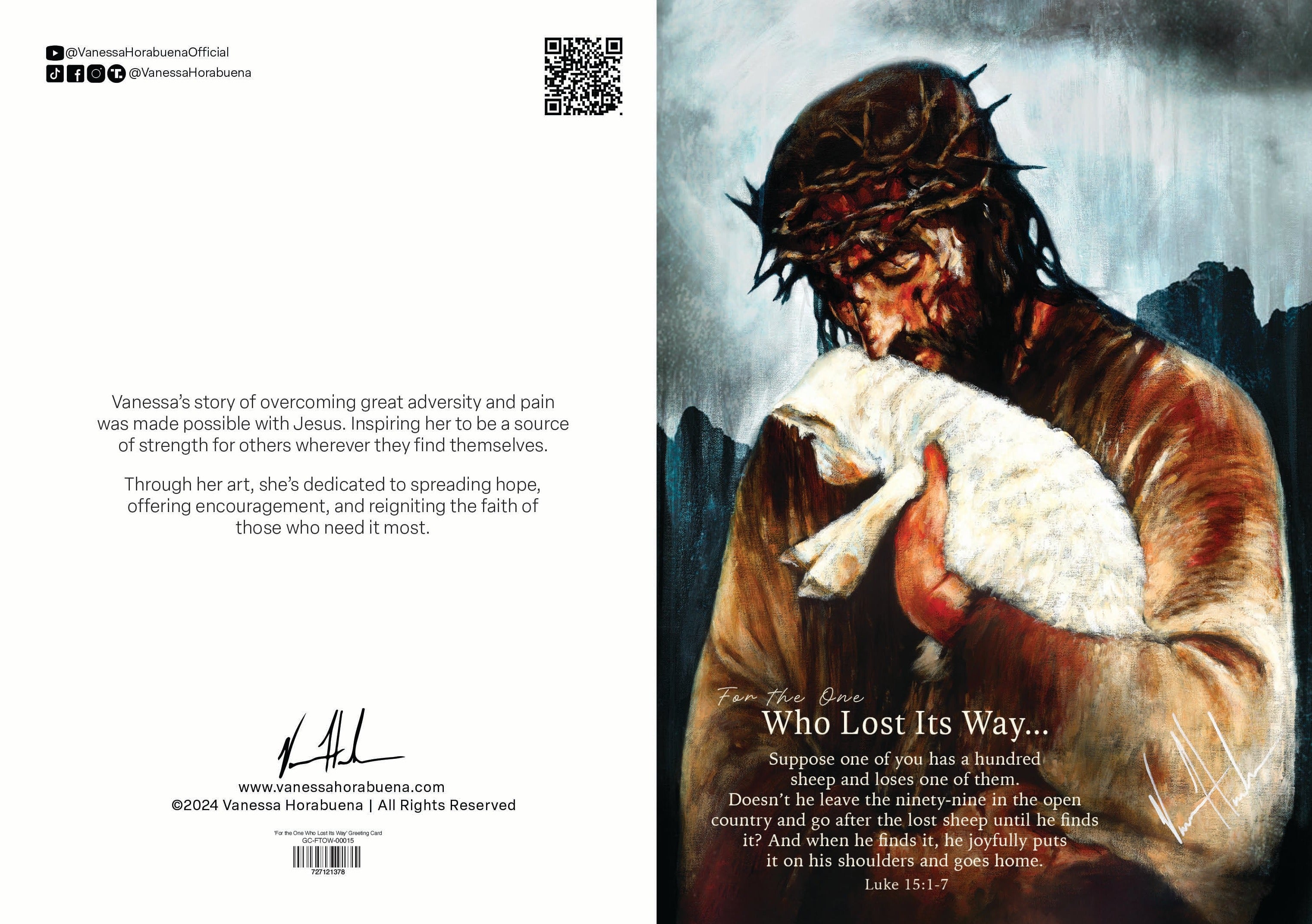 'For the One Who Lost Its Way' Greeting Card Vanessa Horabuena