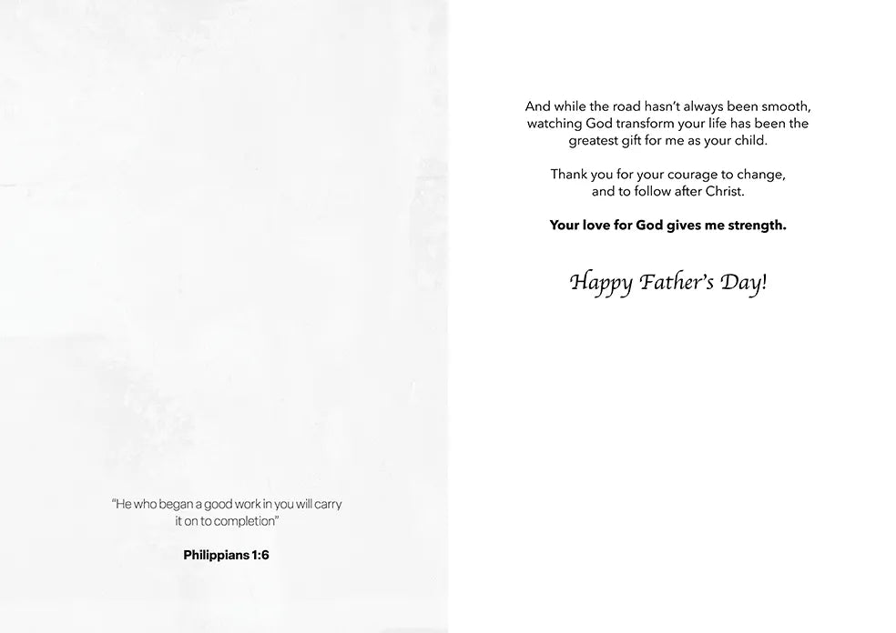 'For the One Who Lost Its Way' Father's Day Greeting Card Vanessa Horabuena