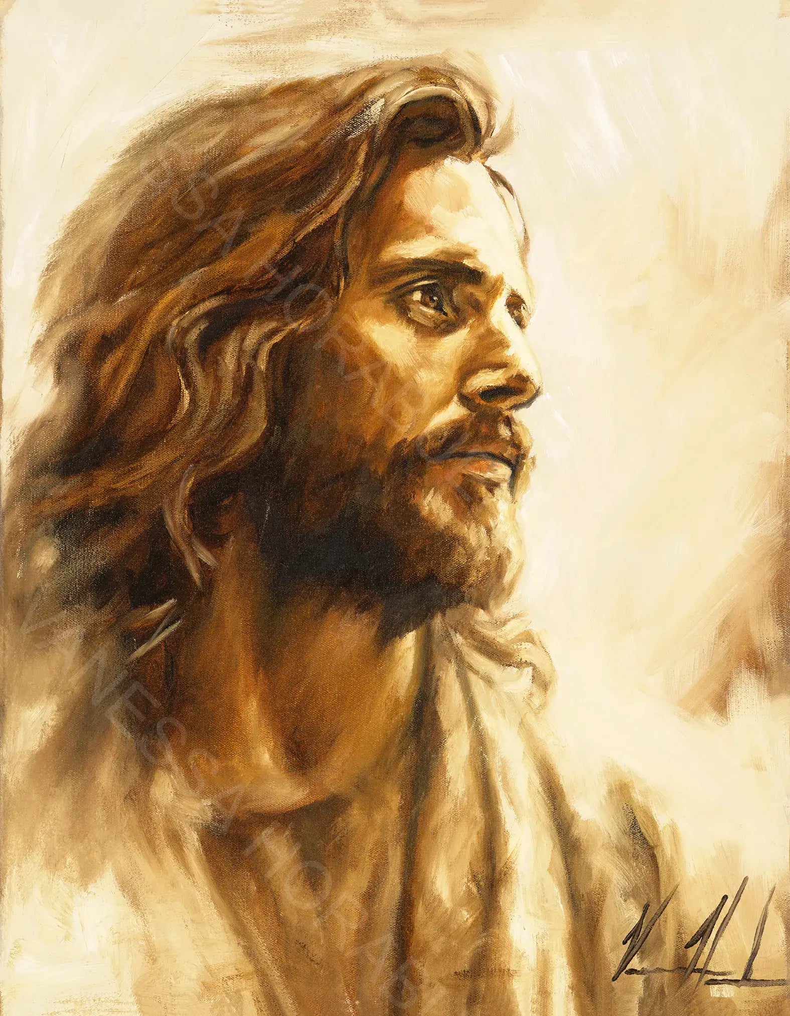 Heaven's Light Jesus Art Print Vanessa Horabuena