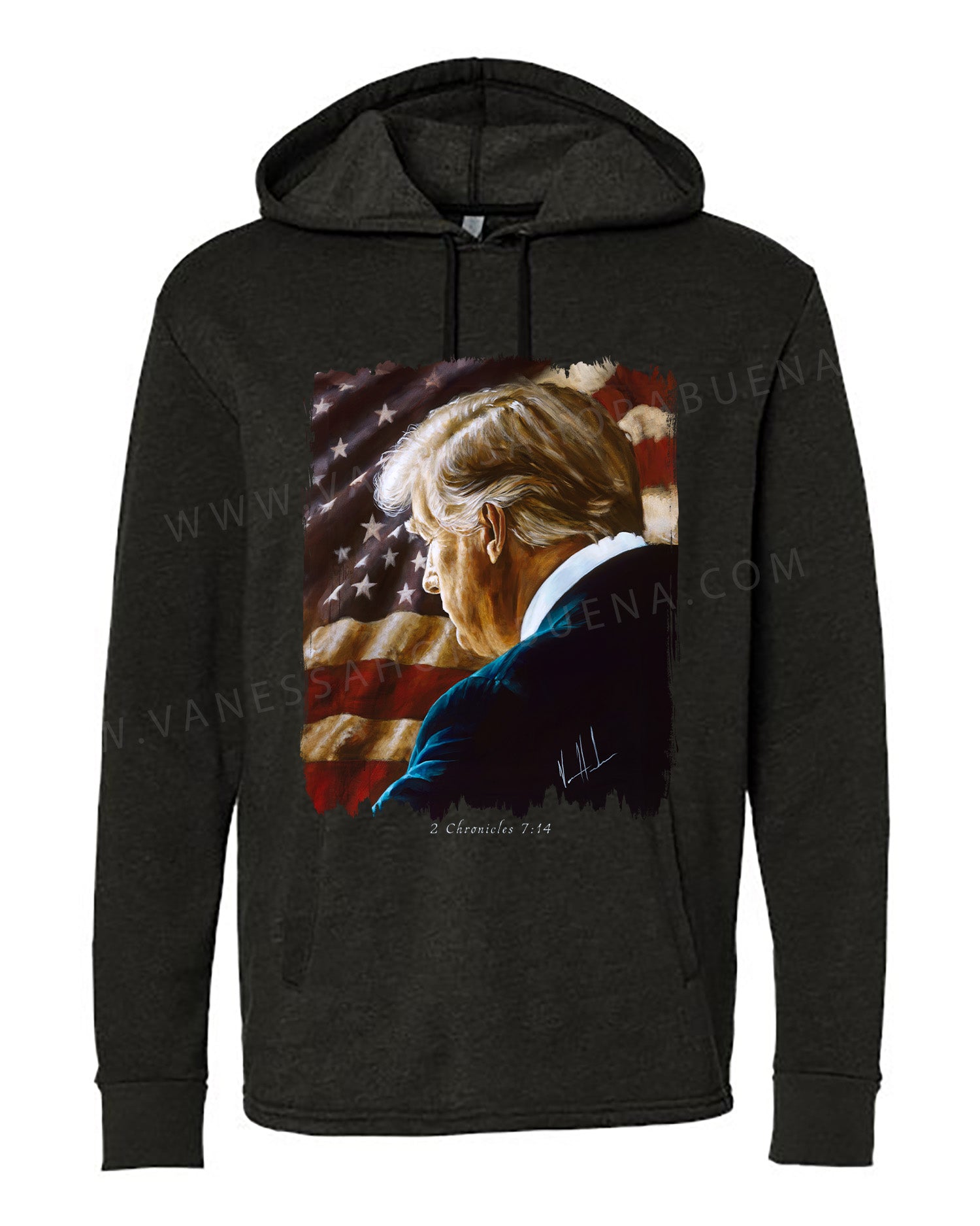 Prayers for Our Nation - Unisex Hoodie Vanessa Horabuena Black Small