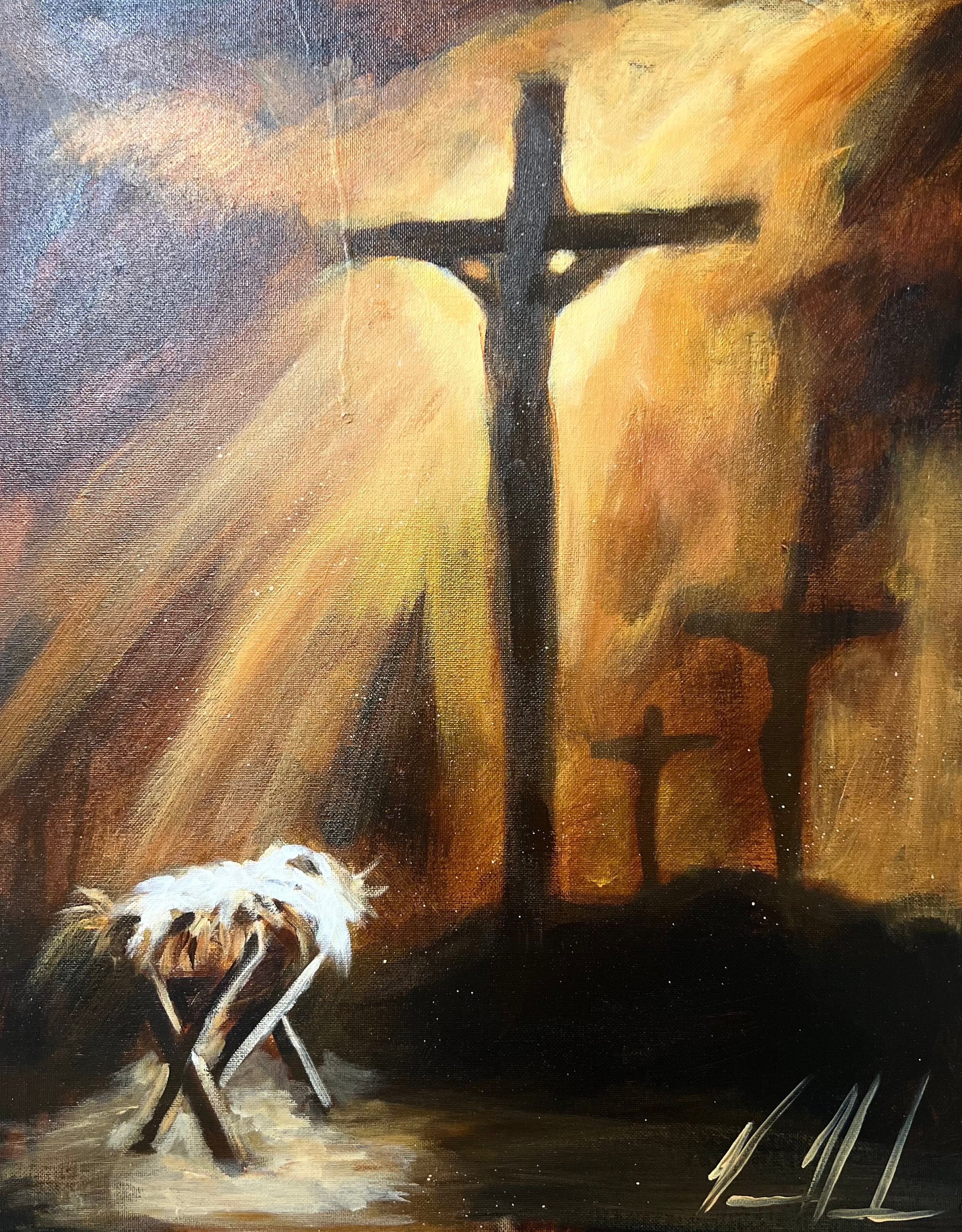 Born for Glory - 16"X20" Original Acrylic Painting Original Painting Vanessa Horabuena