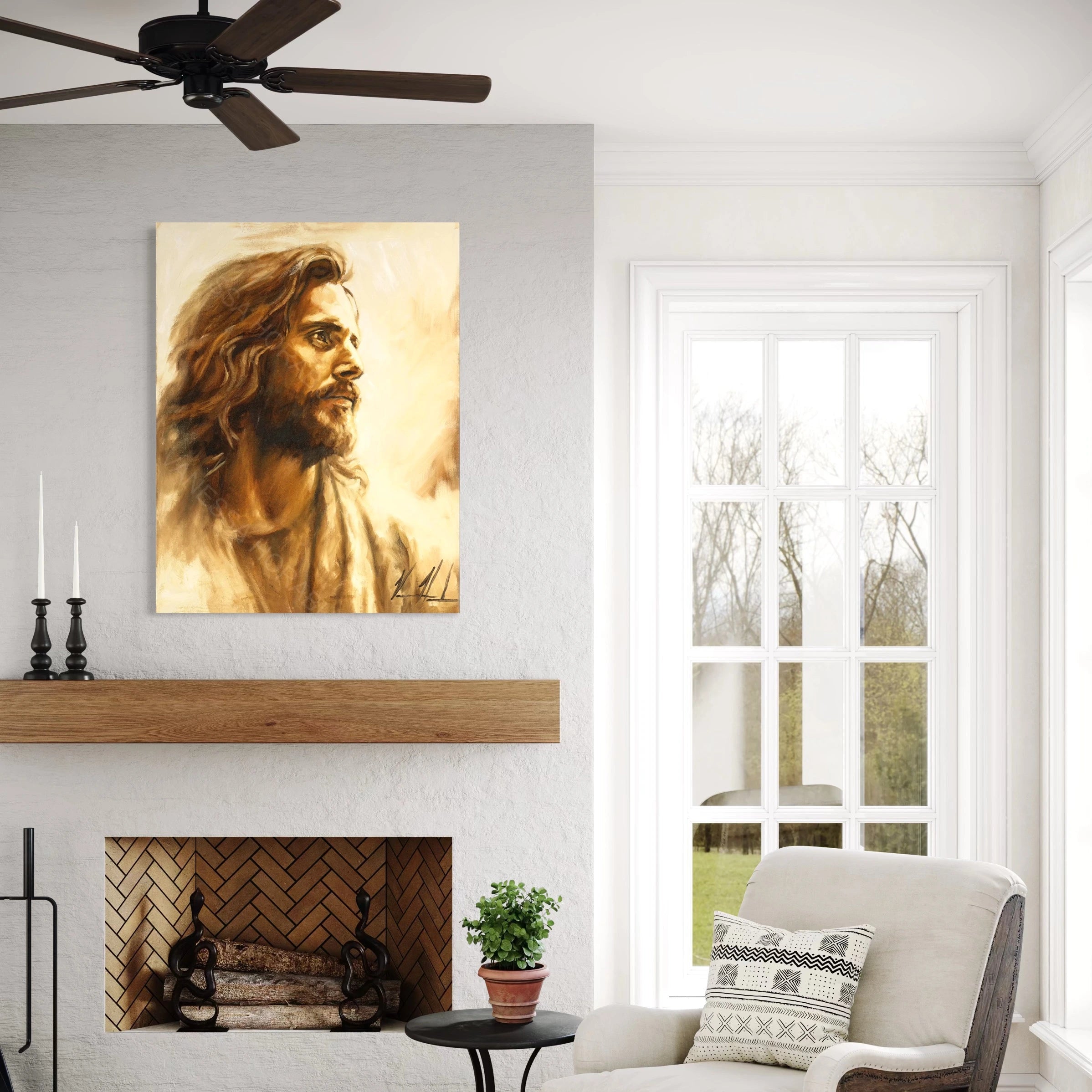 Heaven's Light Jesus Art Print Vanessa Horabuena