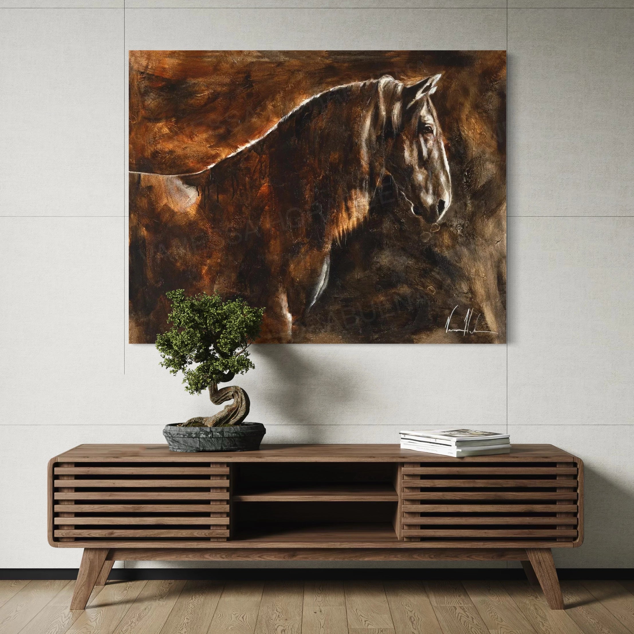 With a Calm and Steady Heart Horse Art Print Vanessa Horabuena