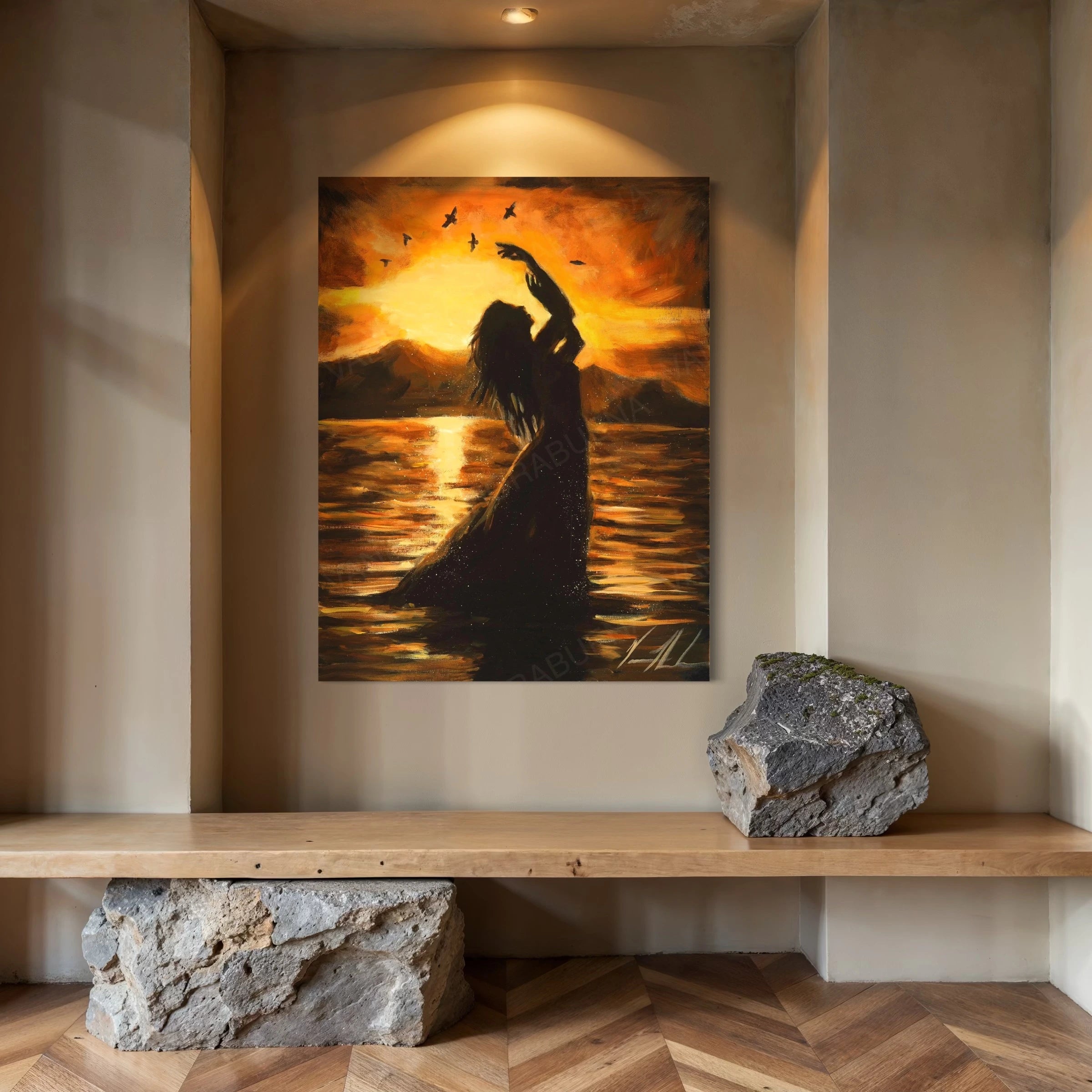 Upon the Waters Women's Art Print Vanessa Horabuena
