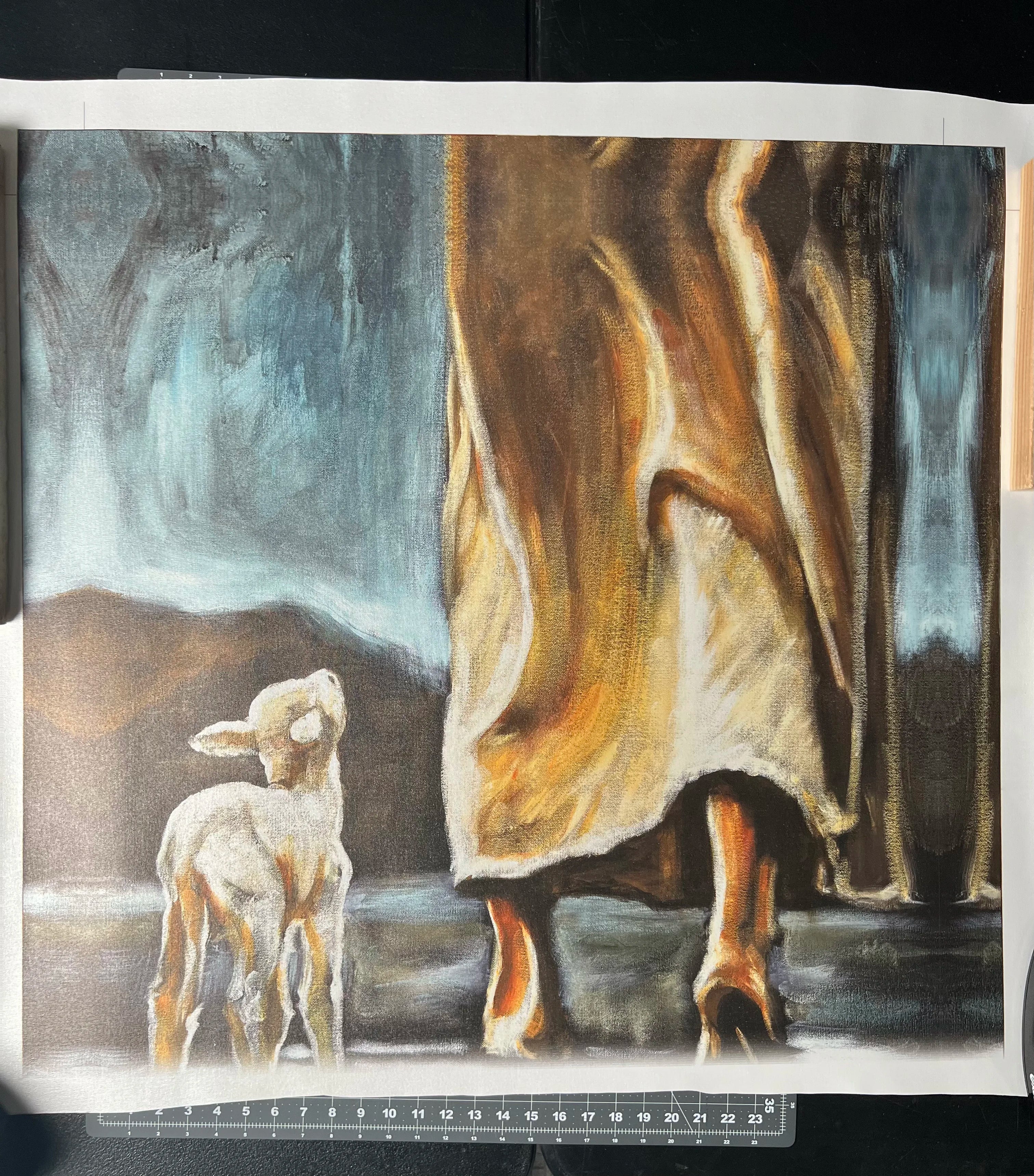 CM# 45 - Footprints of Our King - 30"x40" Canvas Print Vanessa Horabuena