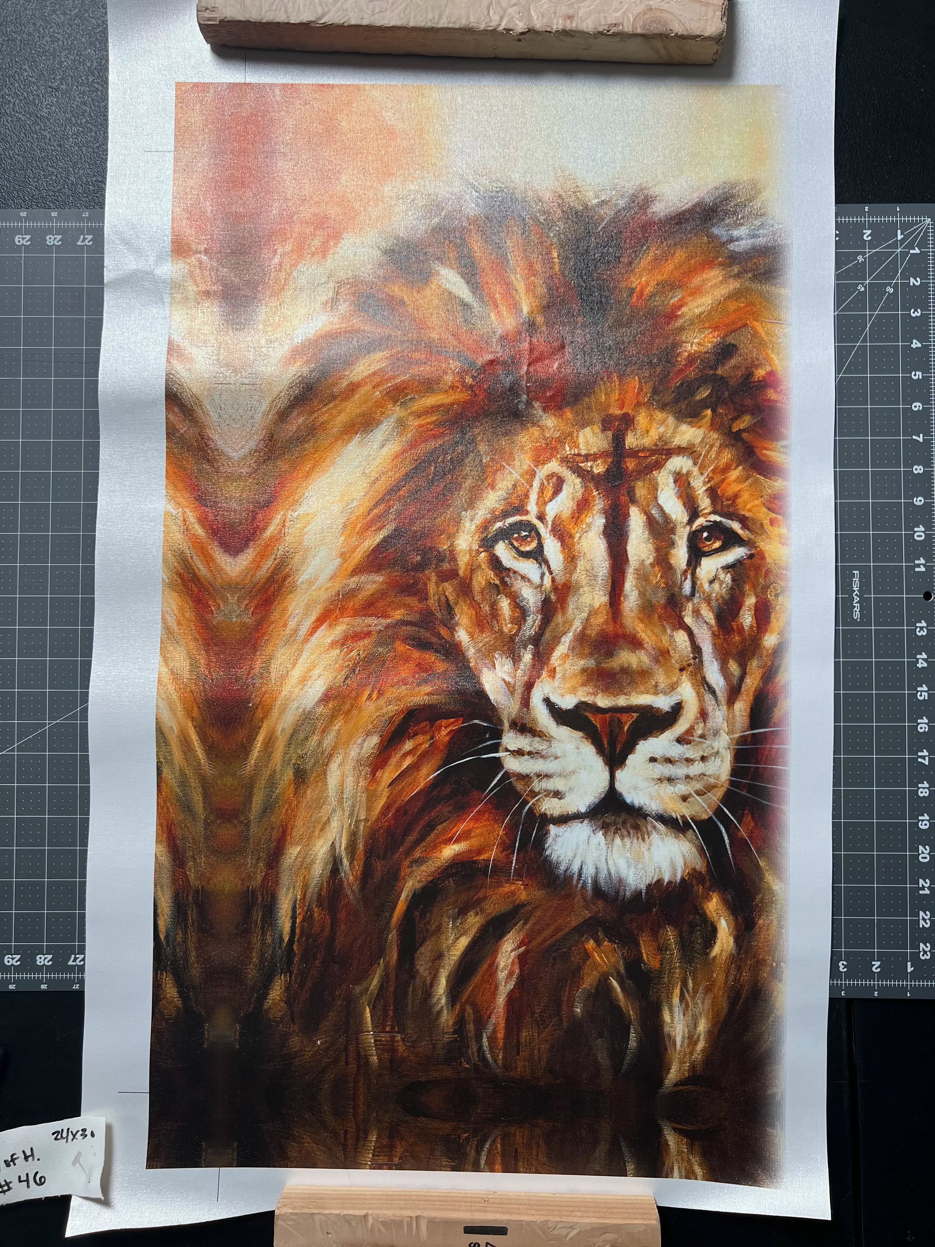 CM# 46 - King of Heaven - Glorious Reign - 24"x30" Canvas Print Vanessa Horabuena