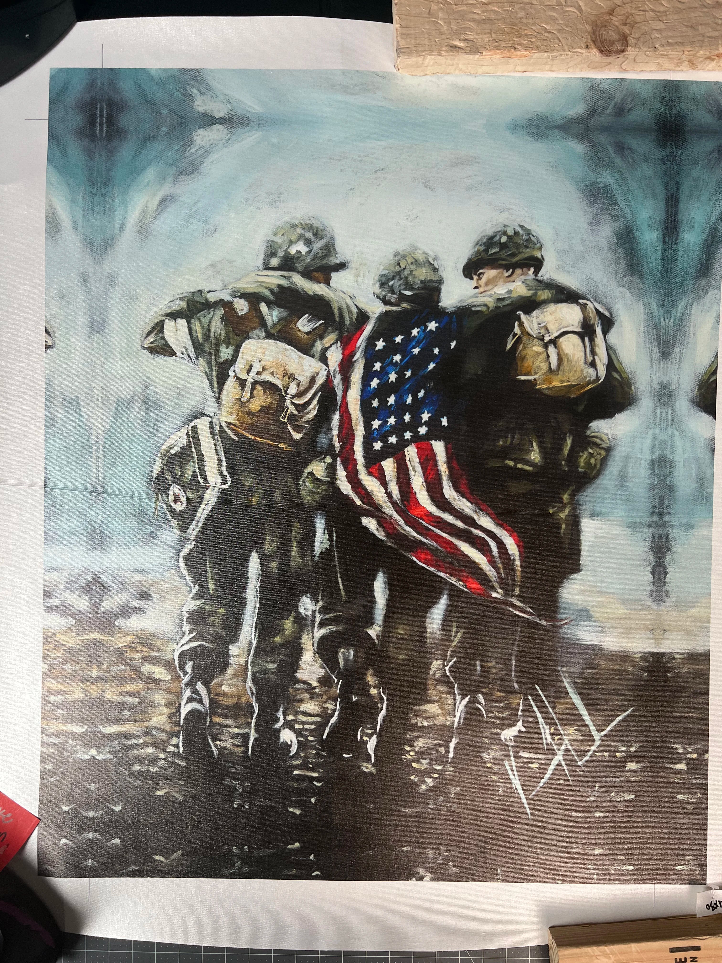 CM# 58 - Bound for Glory - 24"x30" Canvas Print Vanessa Horabuena