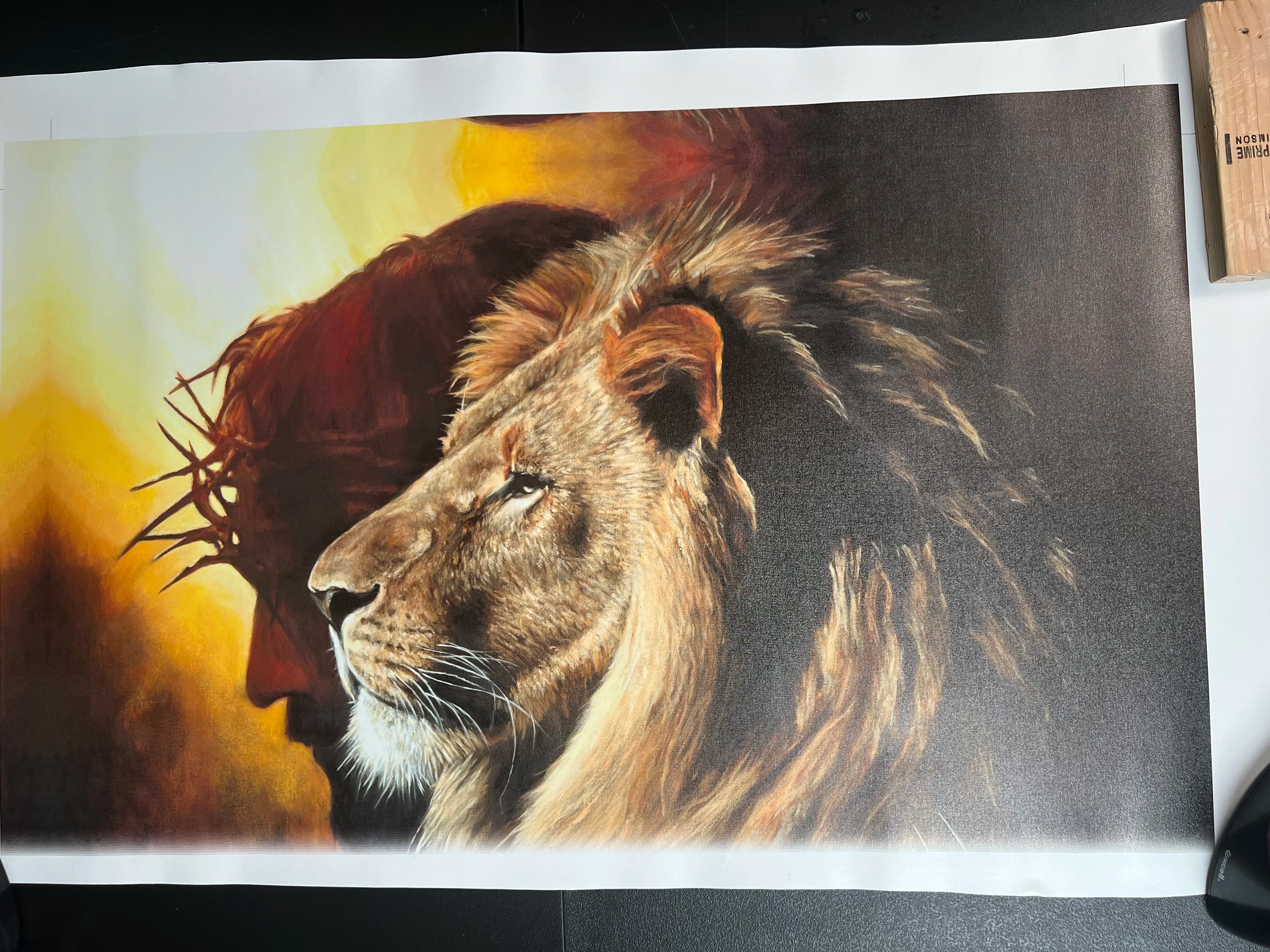 CM# 60 - The Lion of Judah - 36"x48" Canvas Print Vanessa Horabuena