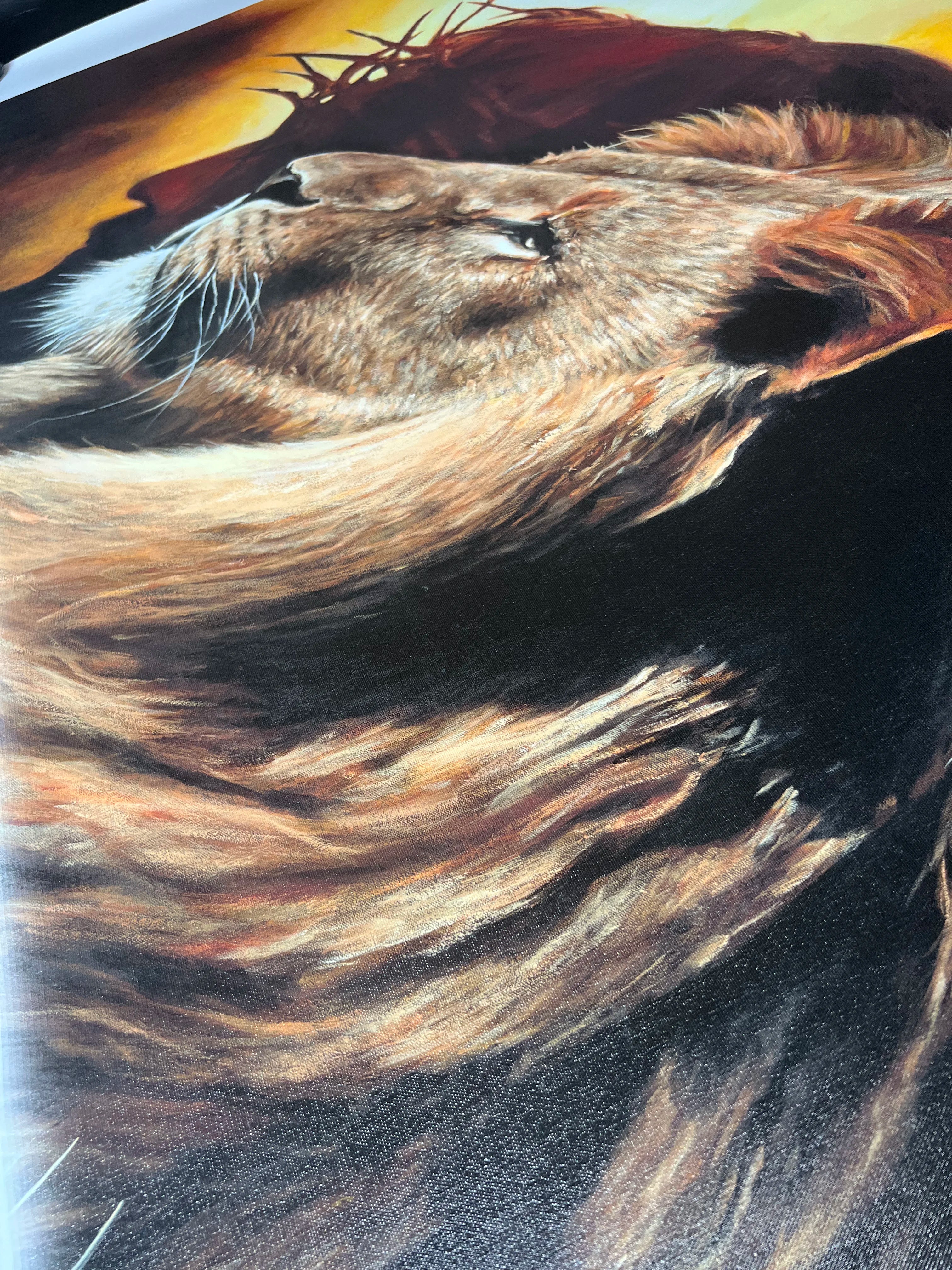 CM# 60 - The Lion of Judah - 36"x48" Canvas Print Vanessa Horabuena