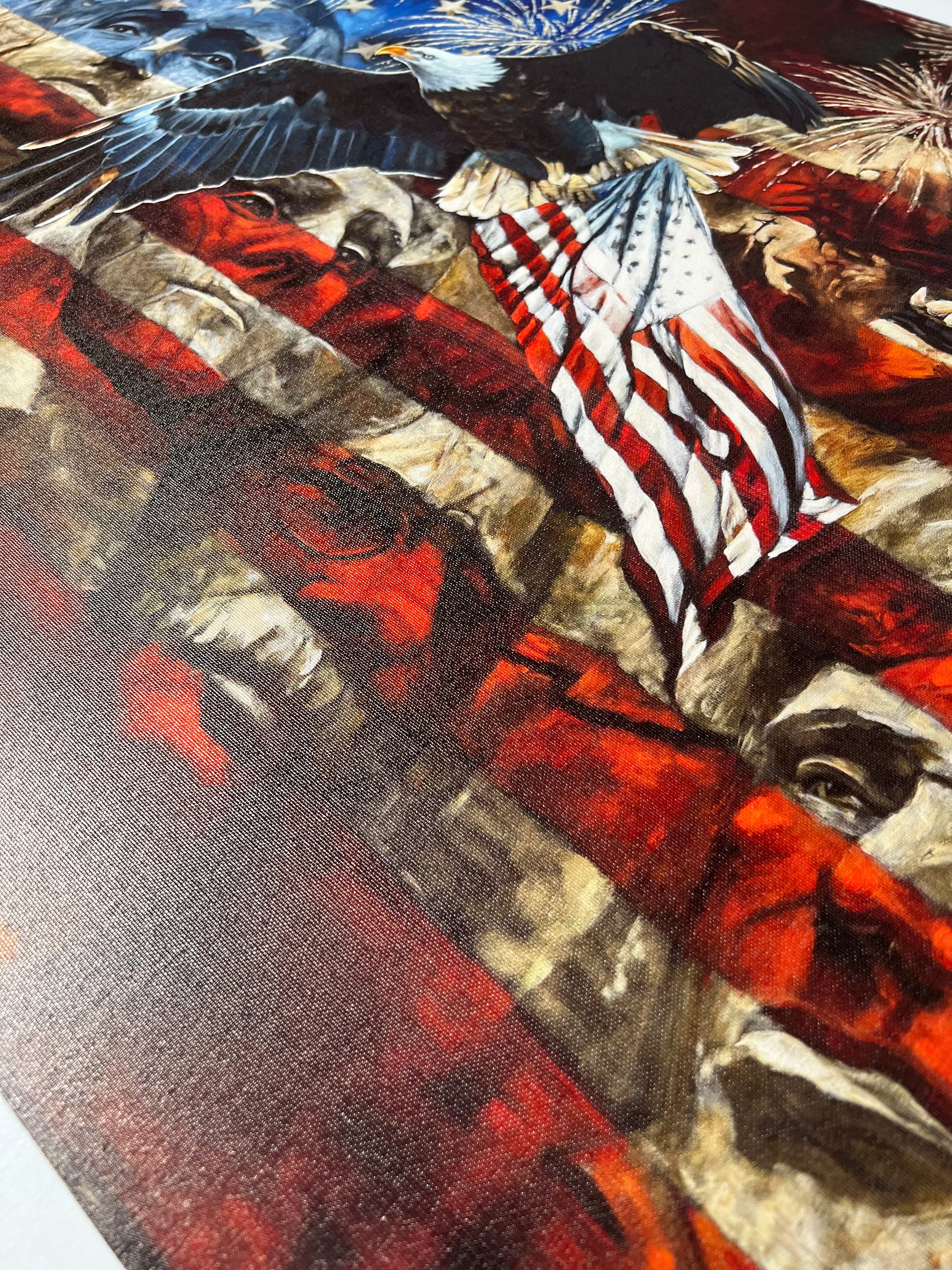 CM# 74 - An American Tribute - 24"X30" - Canvas Print