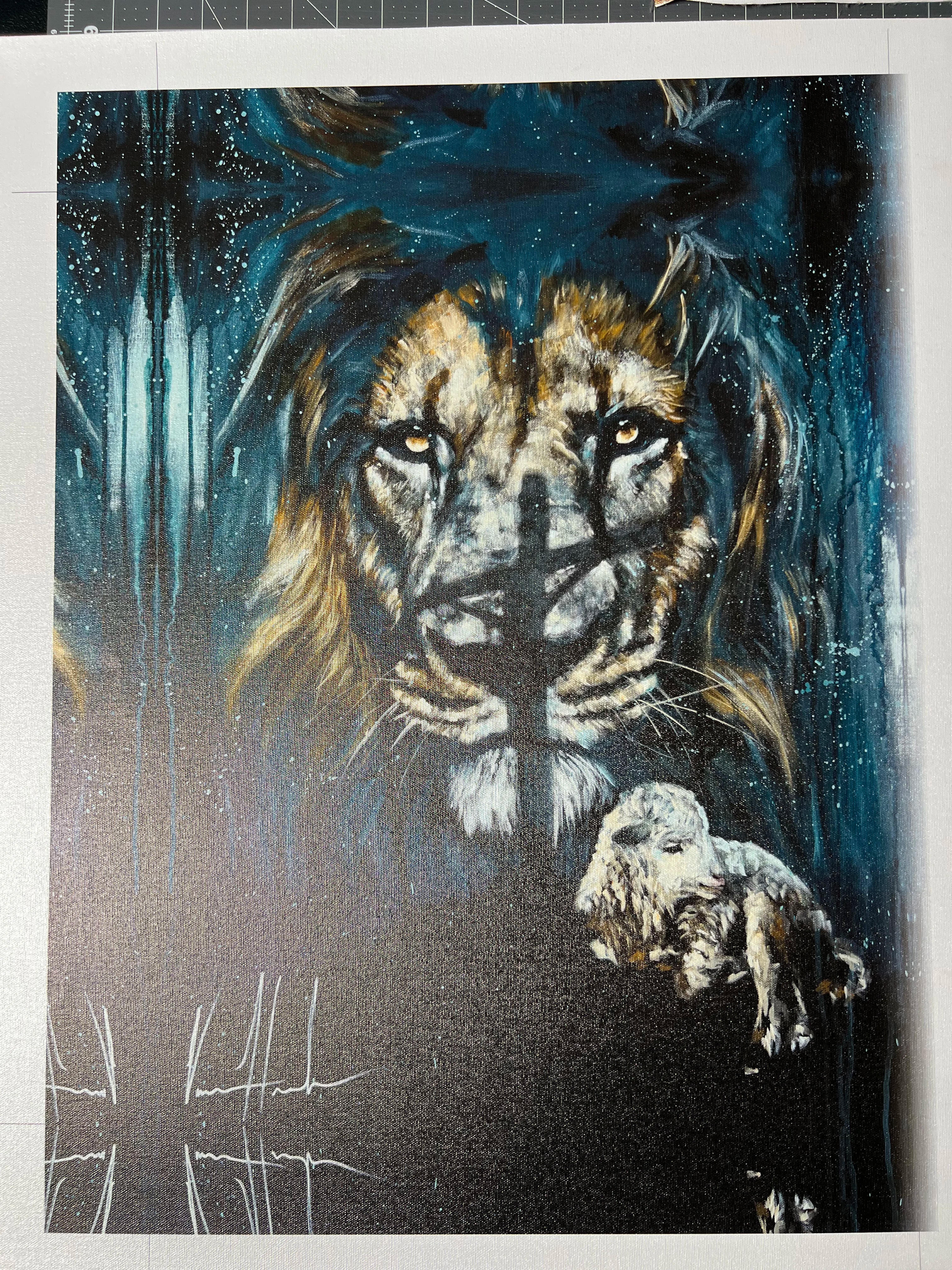 CM# 77 - The Eyes of the Shepherd - 16"x20" Canvas Print