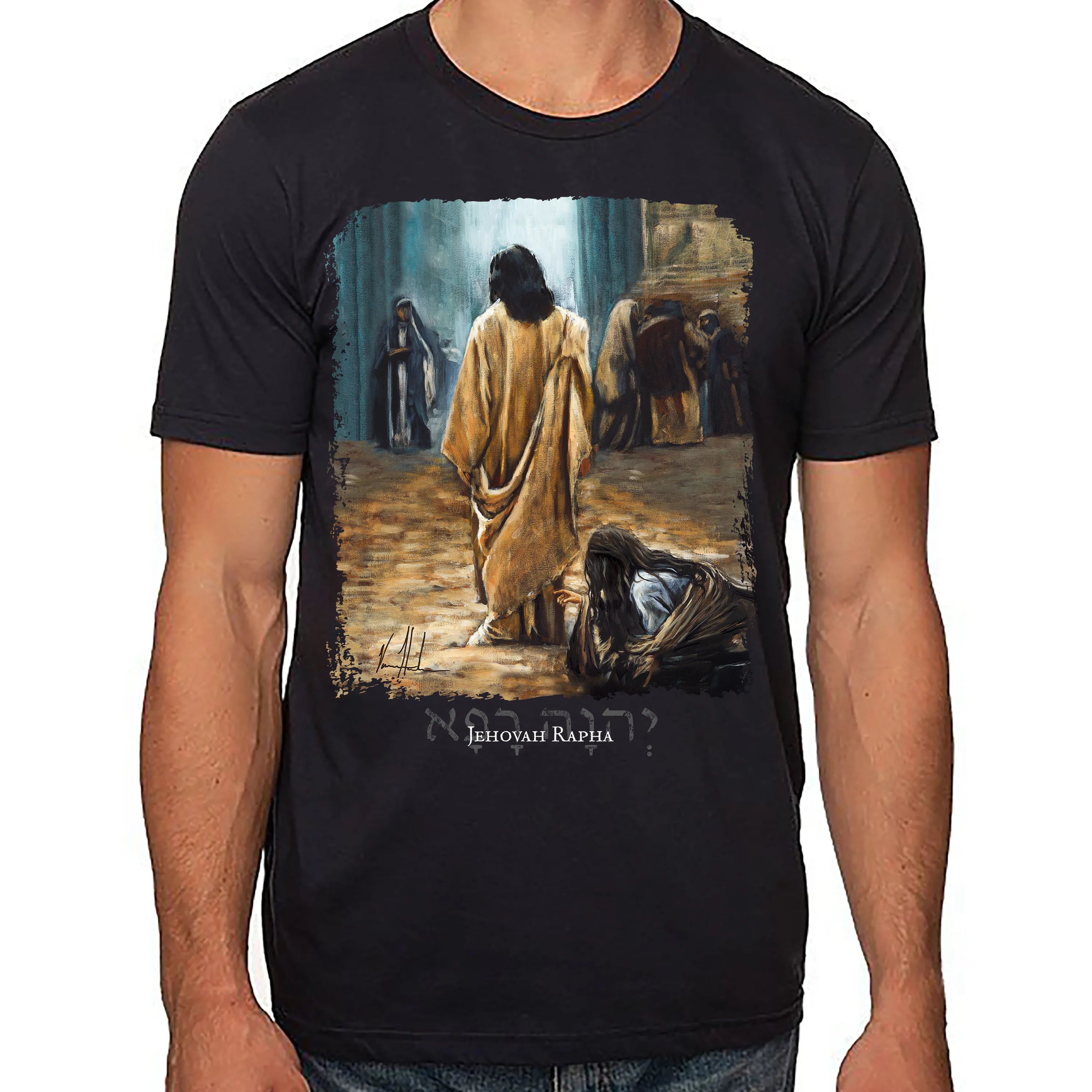 Jesus Healer - Unisex T (Premium Organic Fabric) Vanessa Horabuena Cotton Black Small