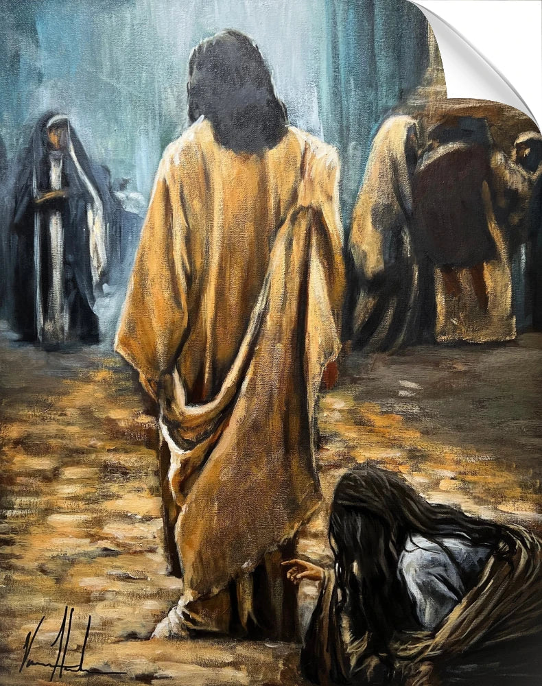 Jesus Healer - Just One Touch - Sticker Sticker Vanessa Horabuena