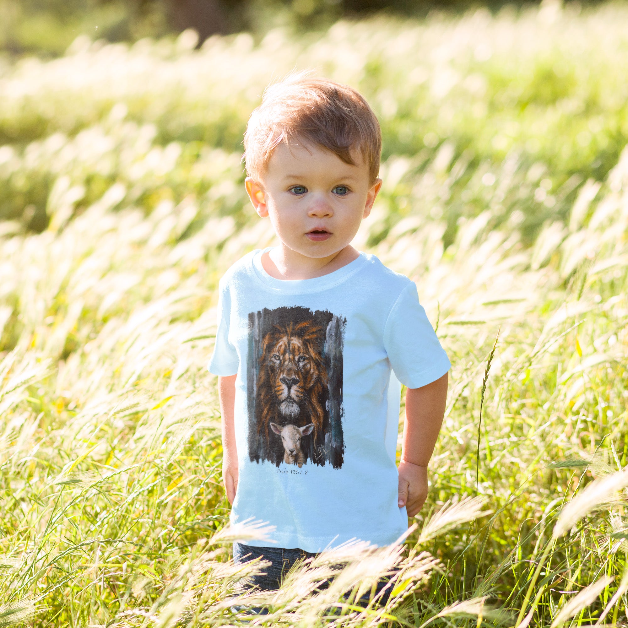 The Lion and Lamb Passover - Kids T (Organic Cotton) Vanessa Horabuena