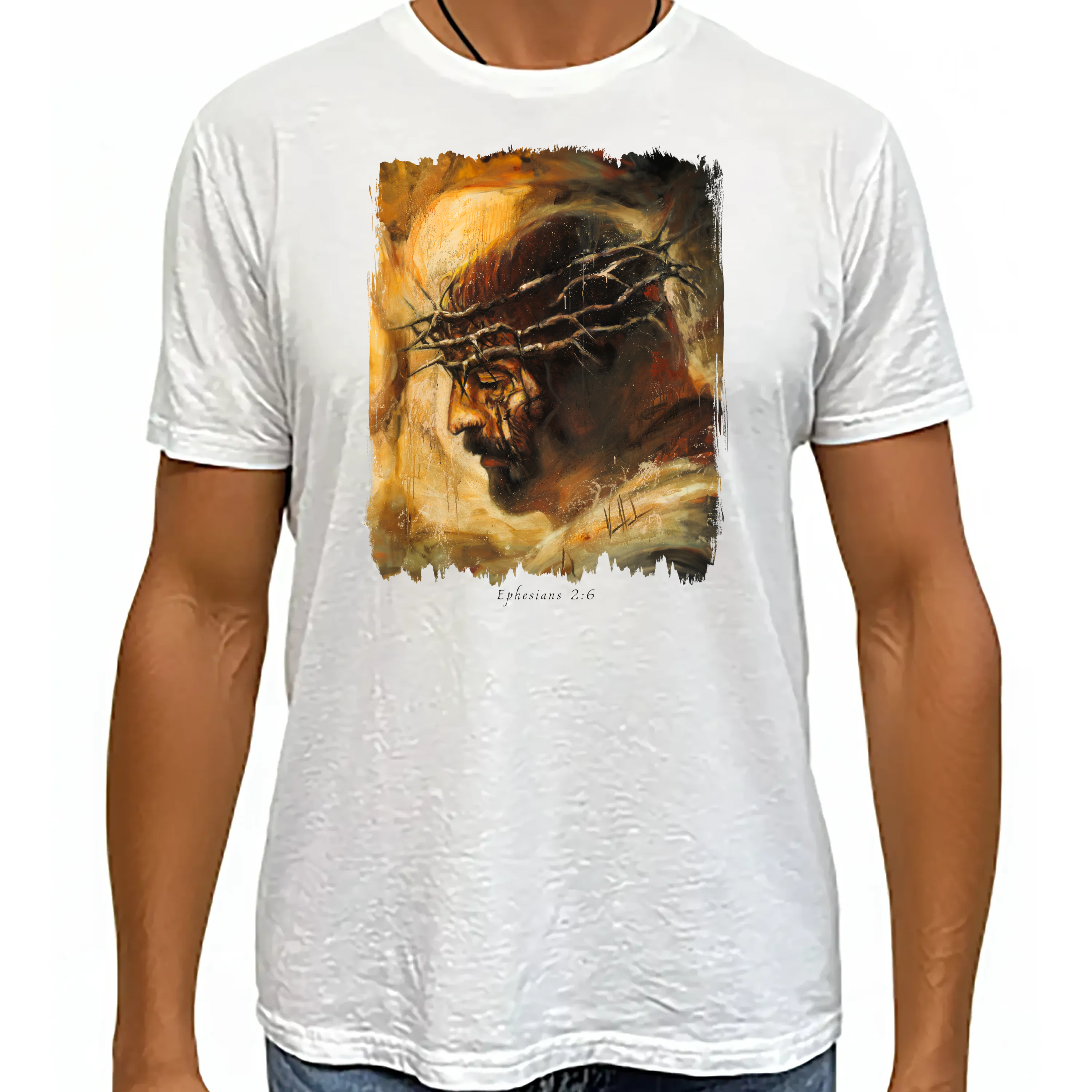 King of Glory - Unisex T (Organic Bamboo) Vanessa Horabuena Short Sleeve Frost (White) XS