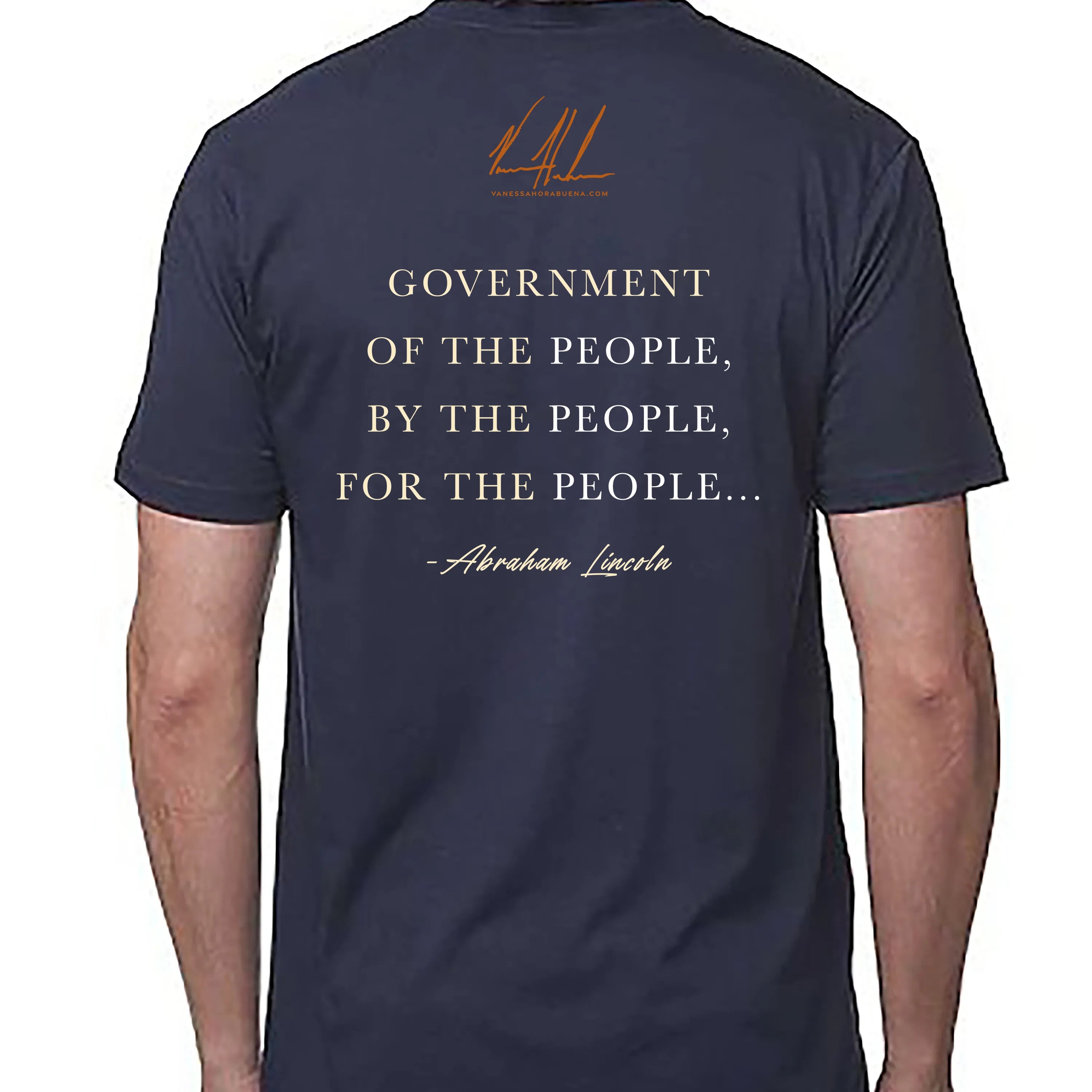 Unisex T (Organic Bamboo) - Abraham Lincoln - 4th of July Organic Bamboo Vanessa Horabuena
