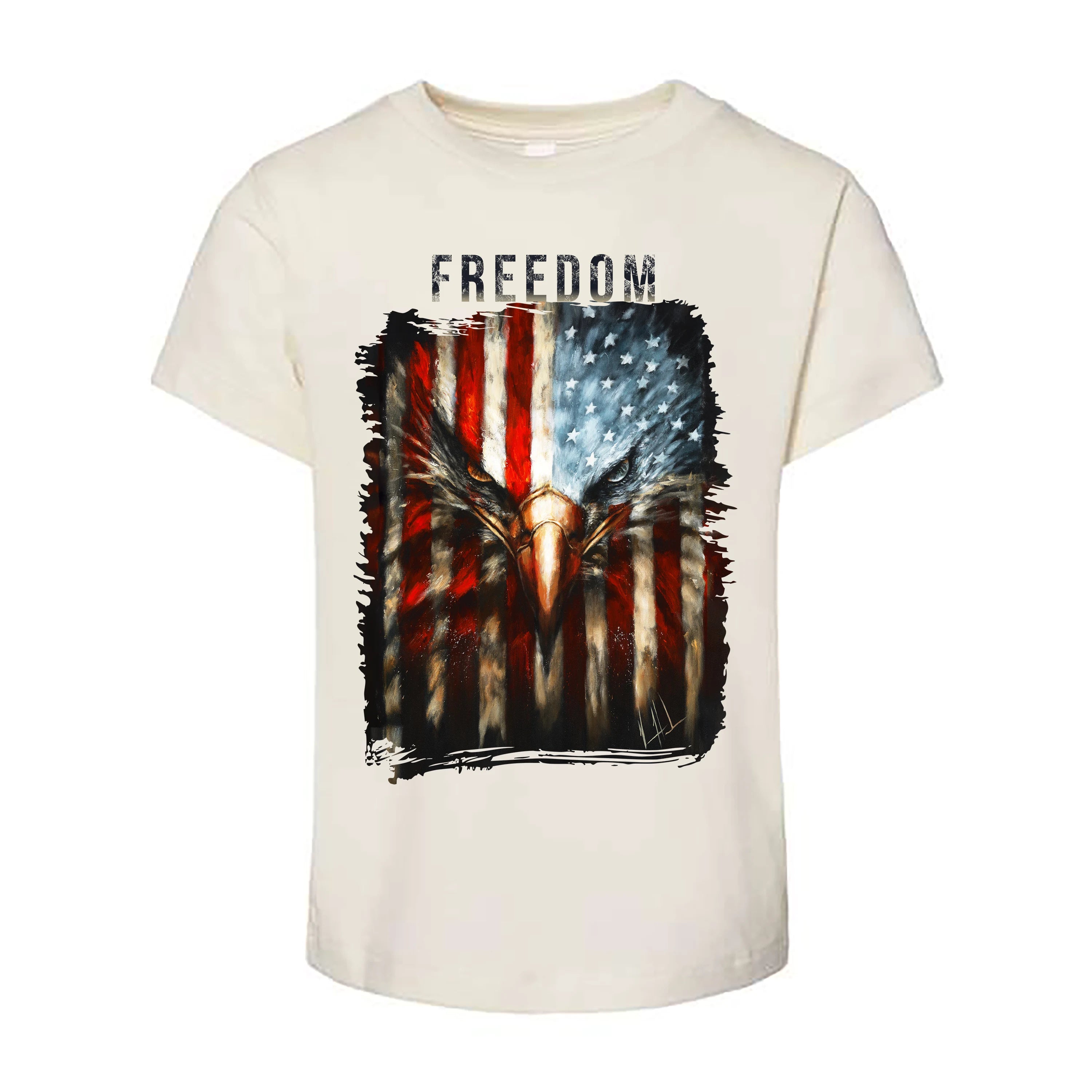 Stripes of Freedom - 4th of July - Kids T (Organic Cotton) (Copy) Organic Cotton Vanessa Horabuena Toddler Natural 2T