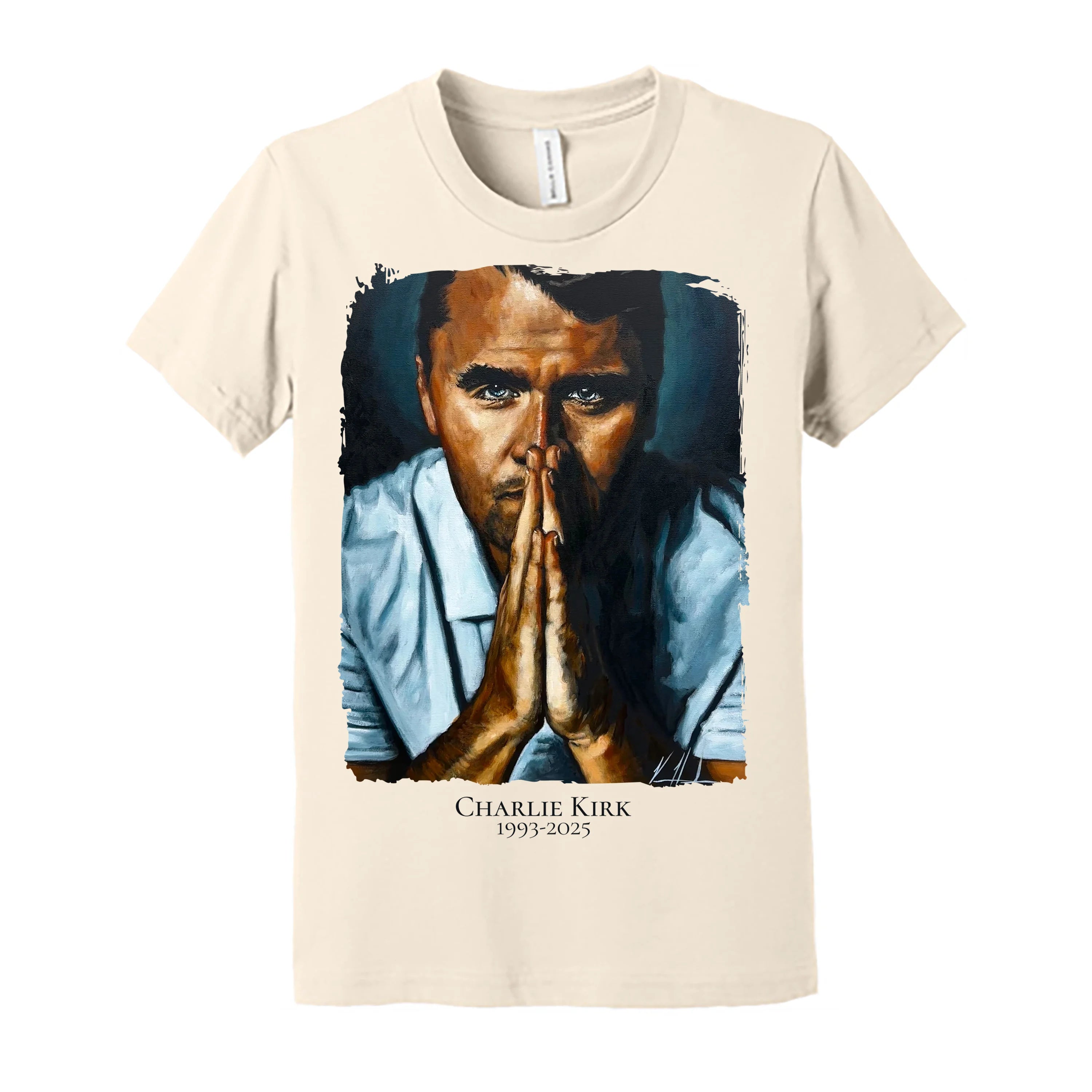 (PRE-ORDER) Kids T (Organic Cotton) - Charlie Kirk - A Hero's Tribute Organic Cotton Vanessa Horabuena Youth Natural Small