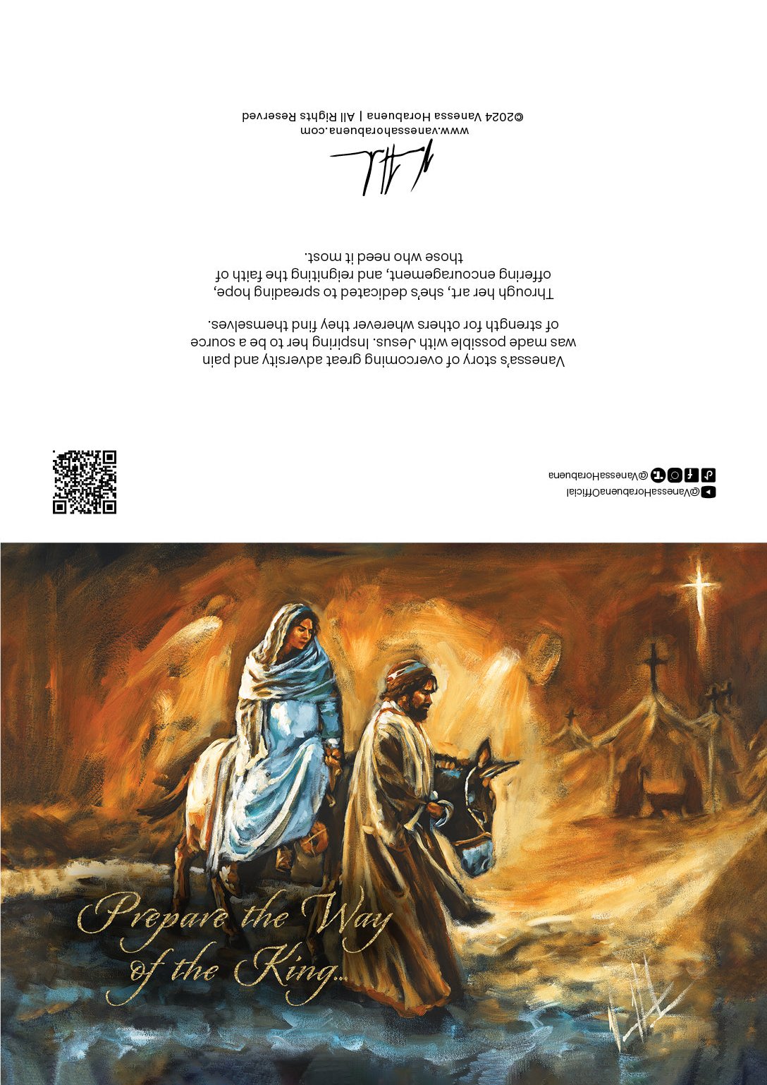 'Prepare the Way of the King' Greeting Card Vanessa Horabuena