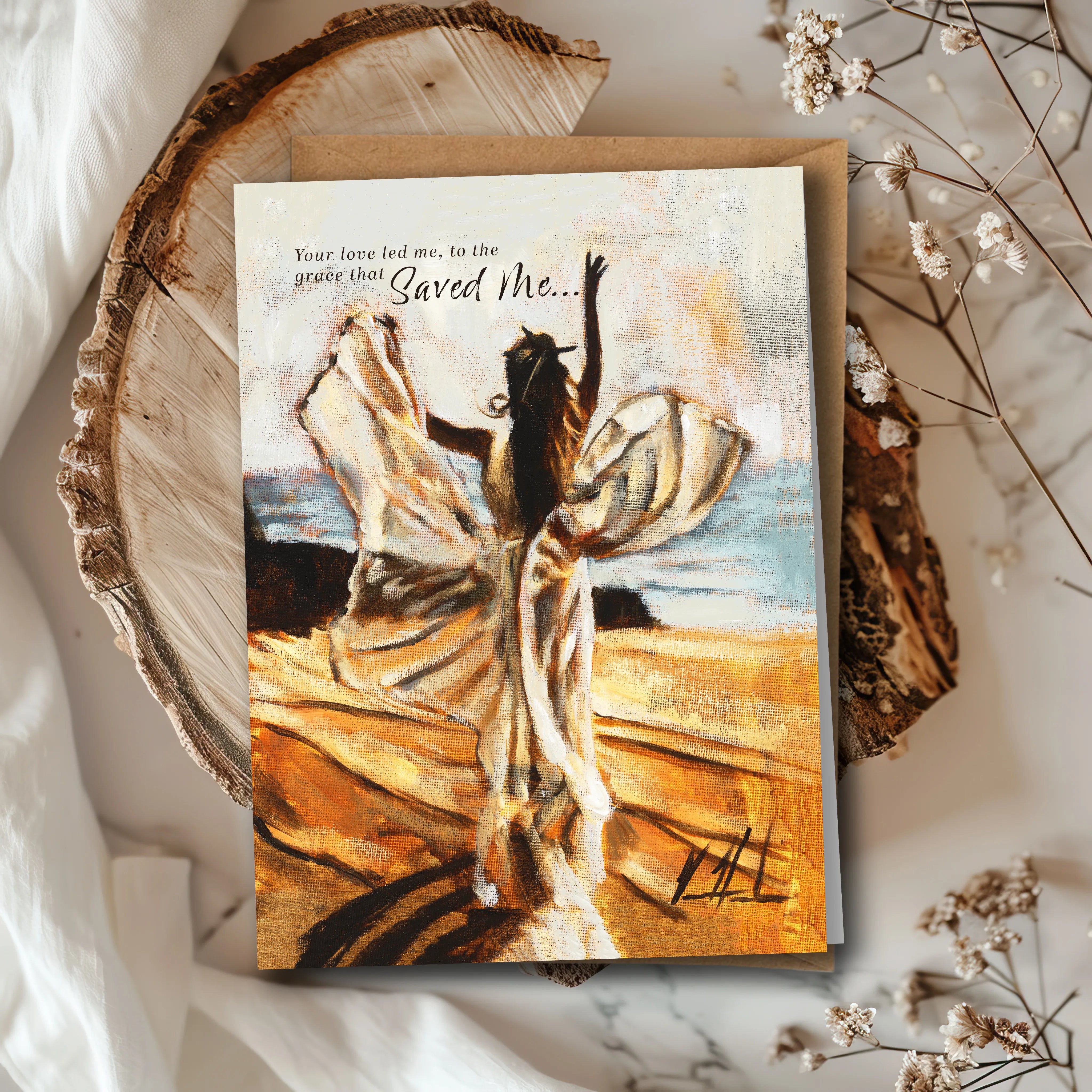 'Sustained By Your Grace' Mother's Day Greeting Card Vanessa Horabuena