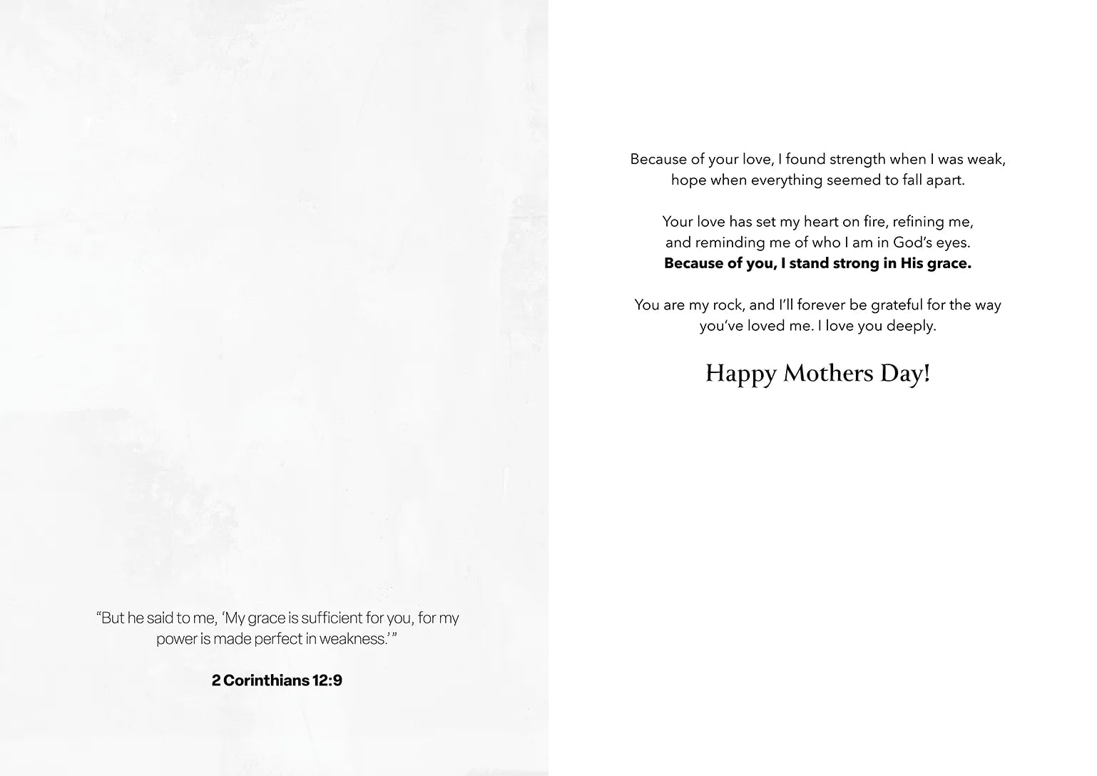 'Sustained By Your Grace' Mother's Day Greeting Card Vanessa Horabuena