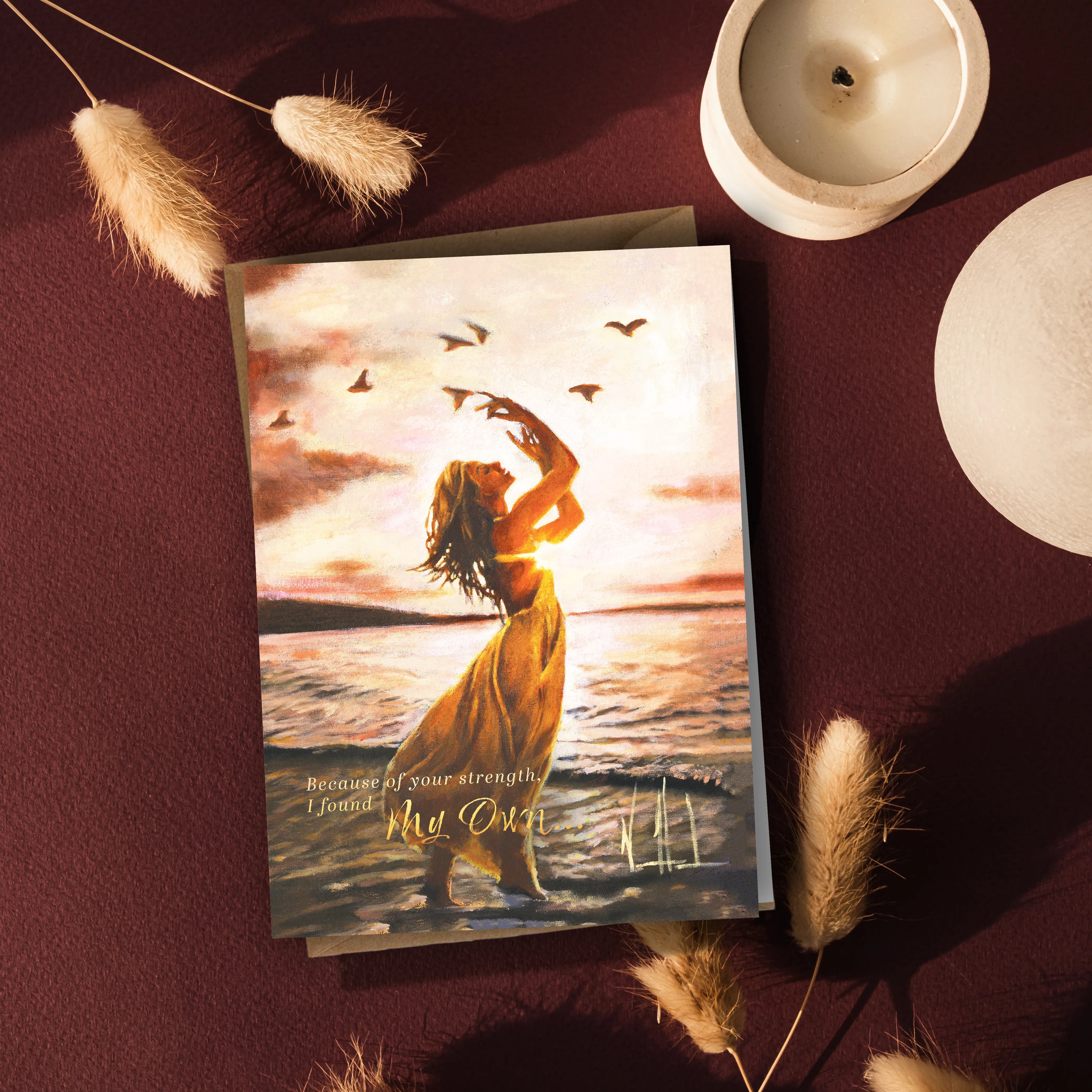 'Sustained By Your Love' Mother's Day Greeting Card Vanessa Horabuena