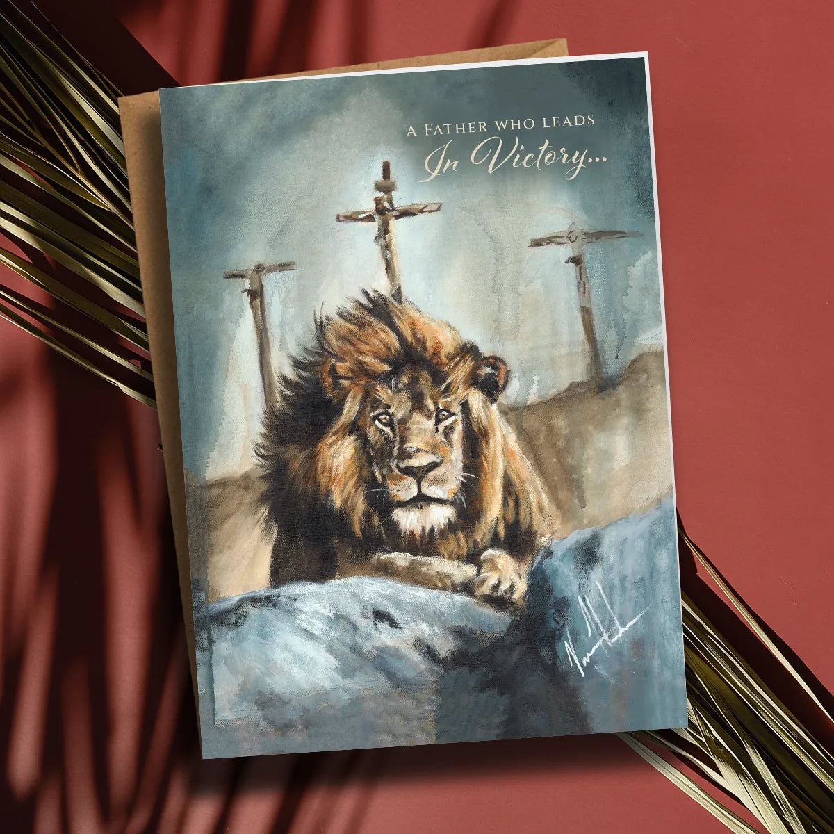 'Finished Work of the King' Father's Day Greeting Card Vanessa Horabuena
