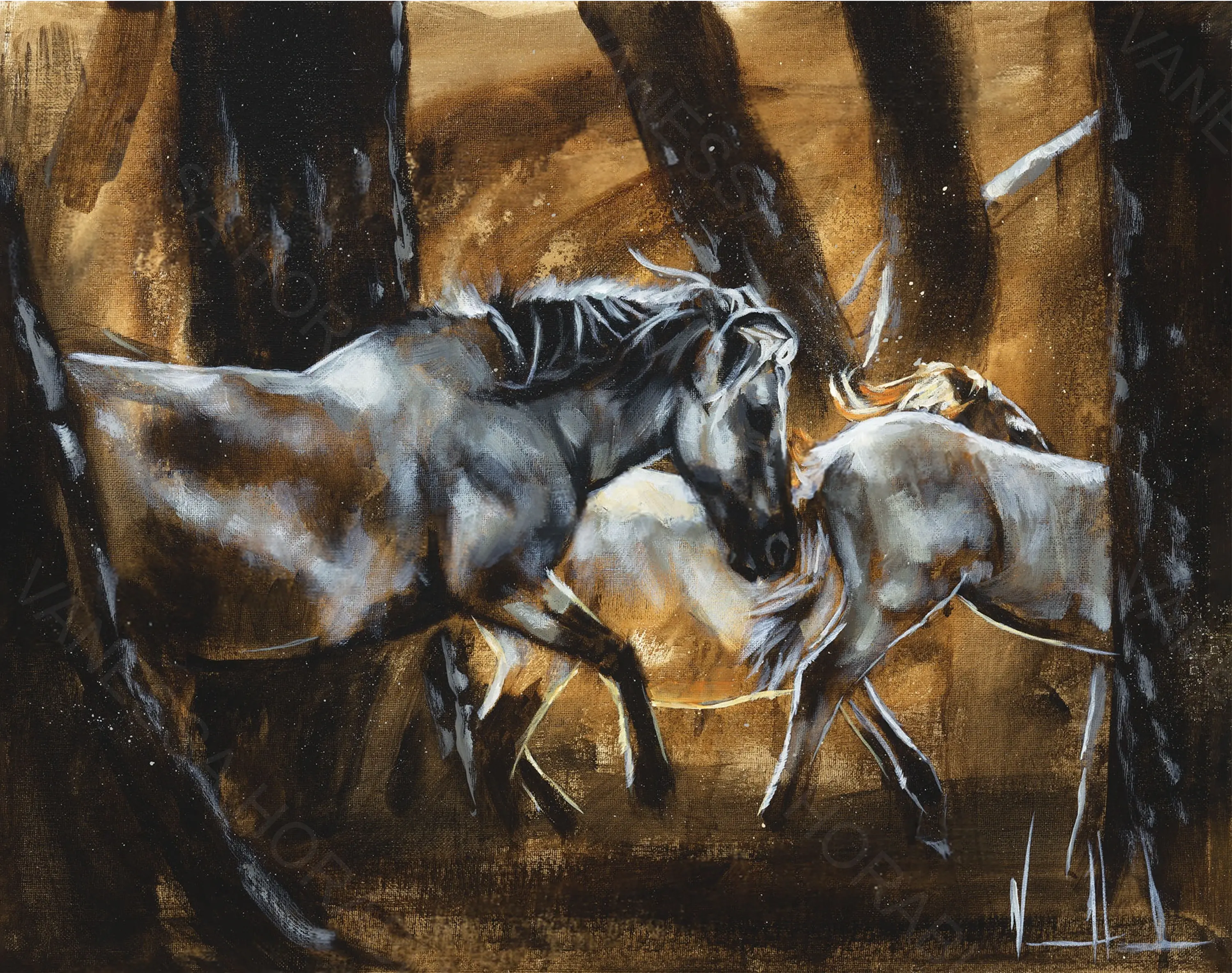 The Unknown Journey Horse Art Print Vanessa Horabuena