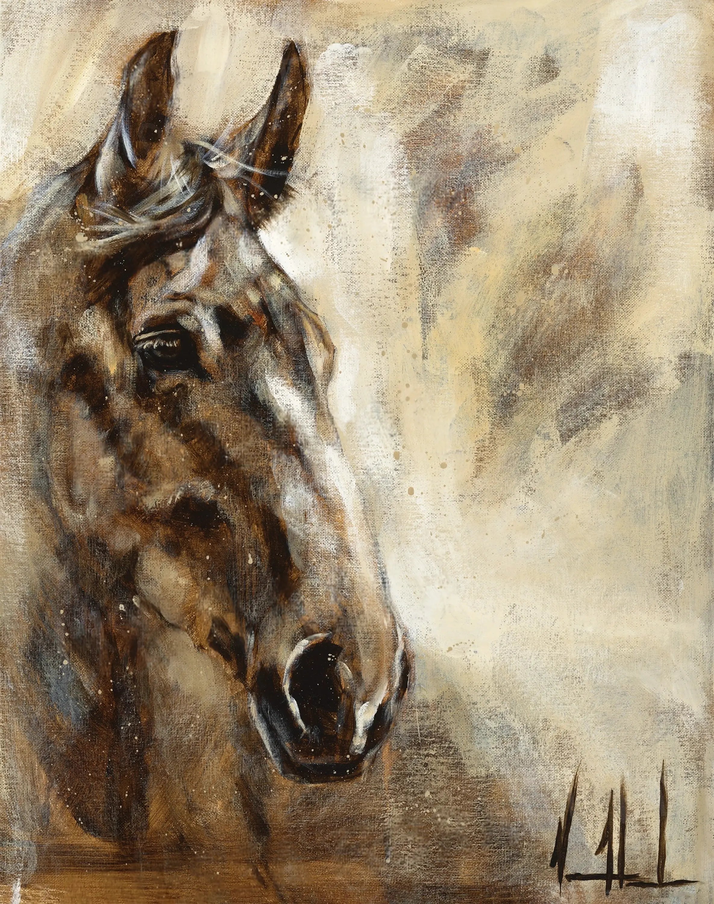 The Voice of Truth Horse Art Print Vanessa Horabuena