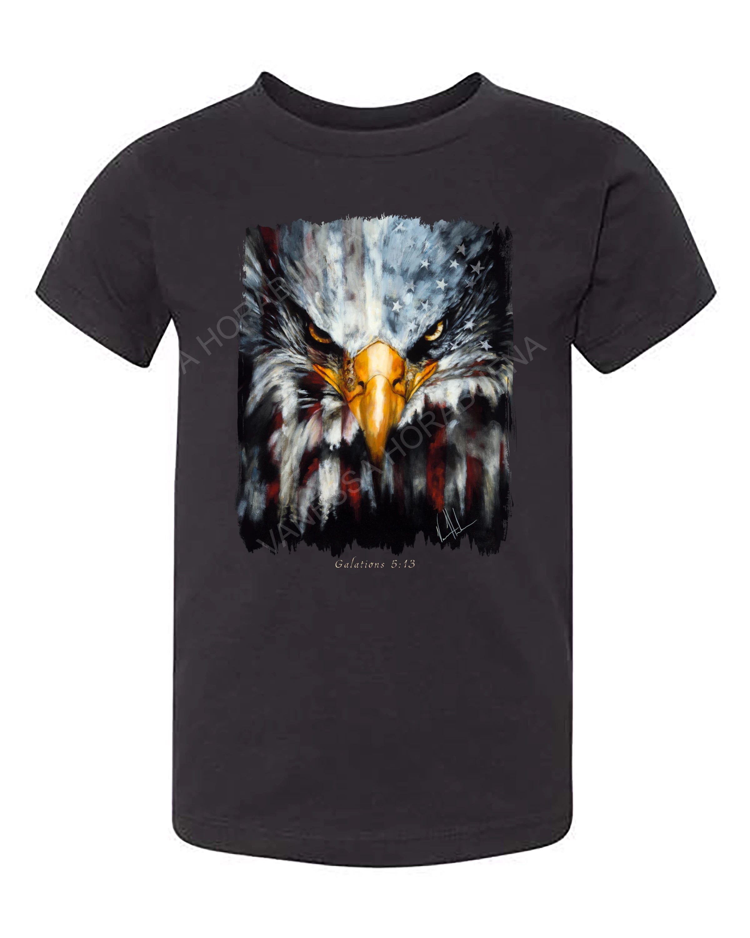 Stripes of Freedom - Kids T (Organic Cotton) Vanessa Horabuena Kids Black 2T