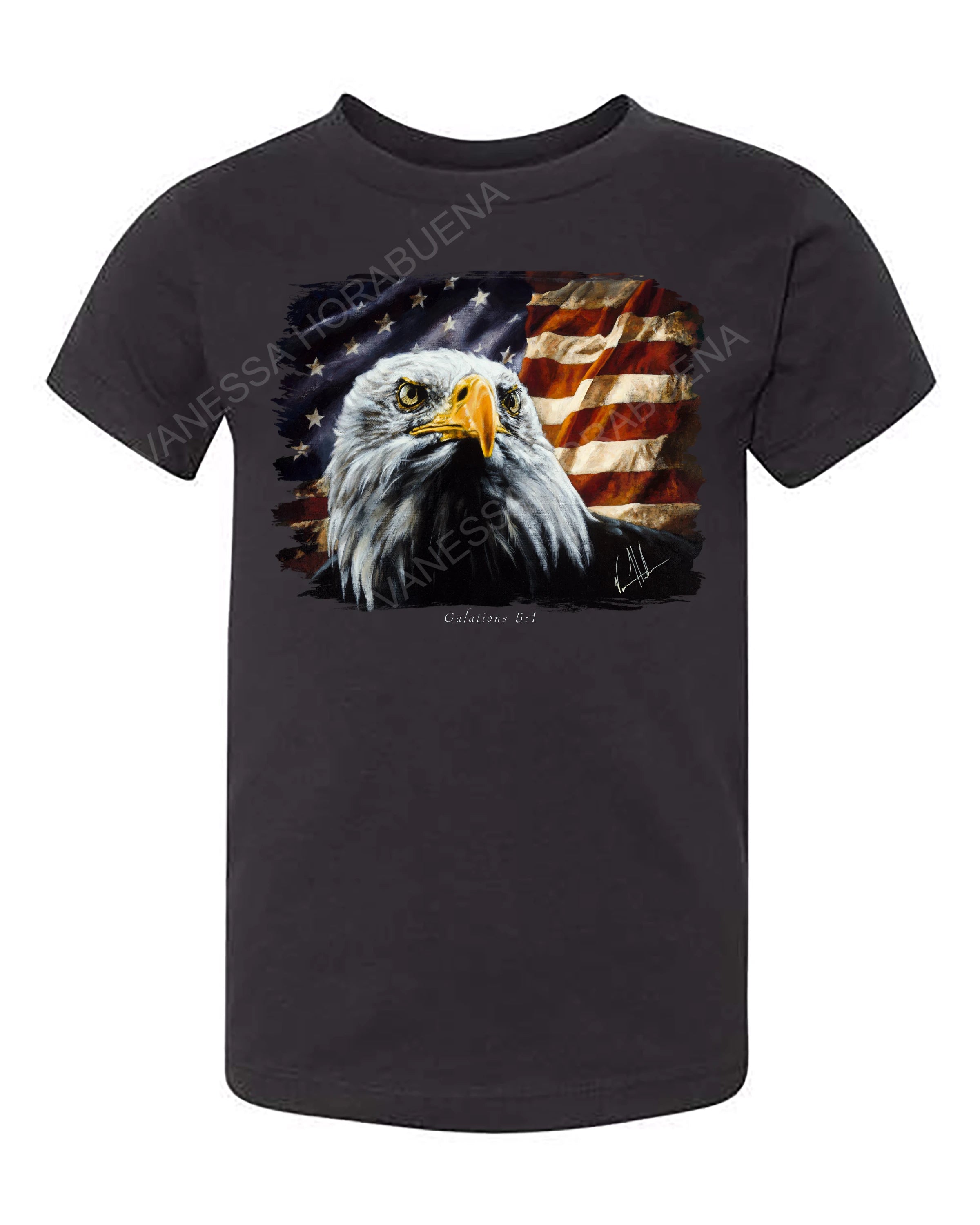 The Fight for Freedom - Kids T (Organic Cotton) Vanessa Horabuena Kids Black 2T