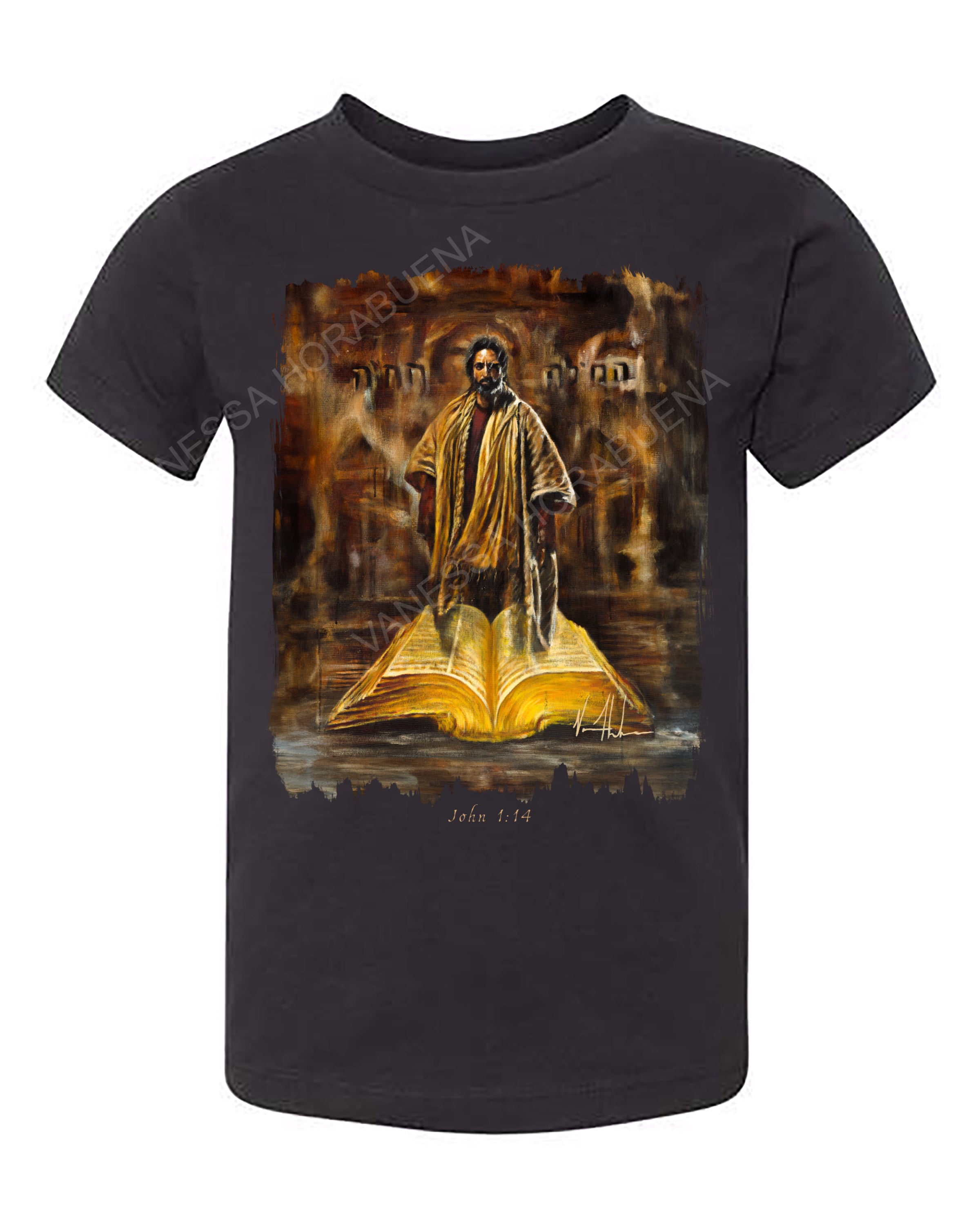 The Living Word - Kids T (Organic Cotton) Vanessa Horabuena Kids Black 2T
