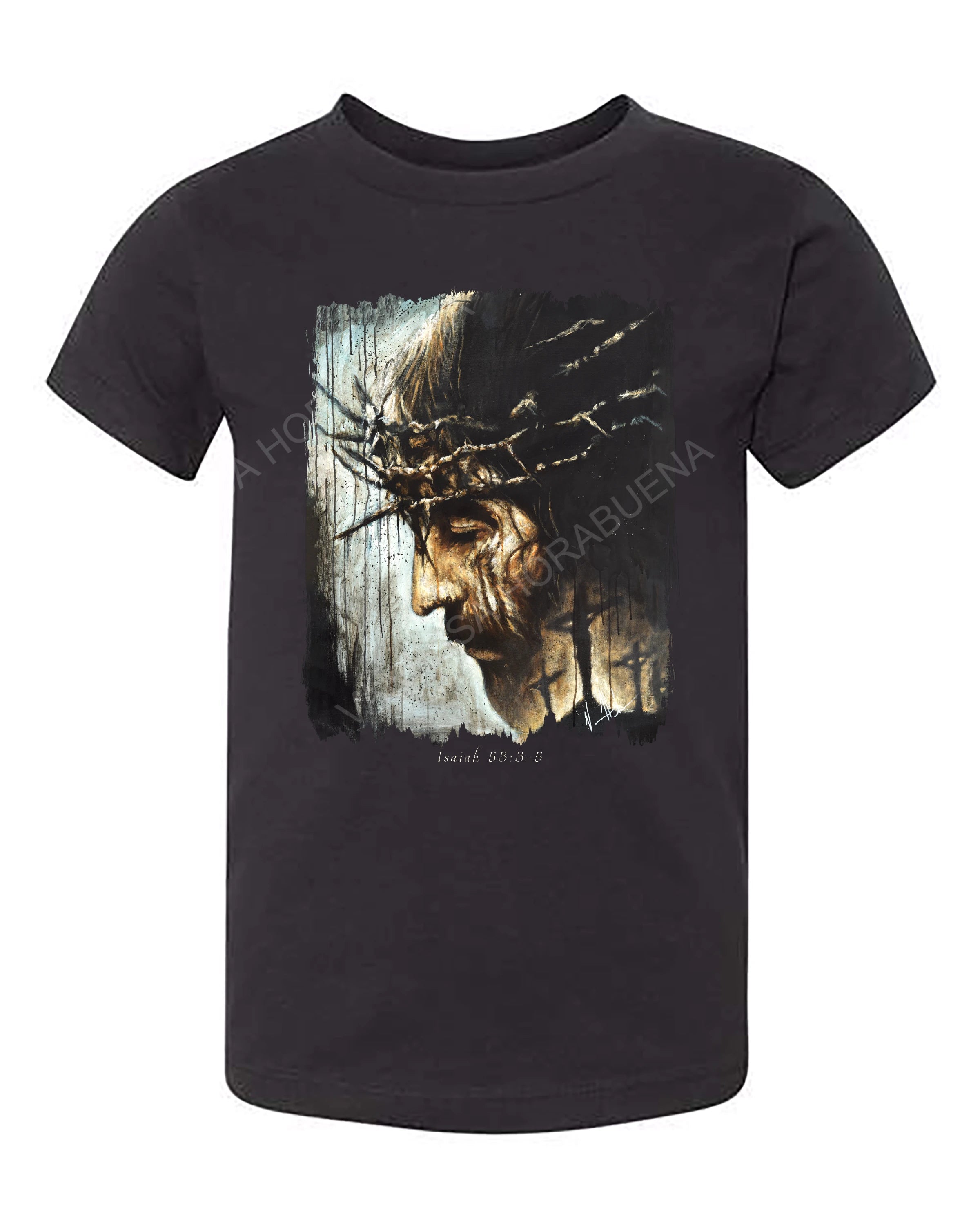 Redeemer's Love With Crosses - Kids T (Organic Cotton) Vanessa Horabuena Kids Black 2T