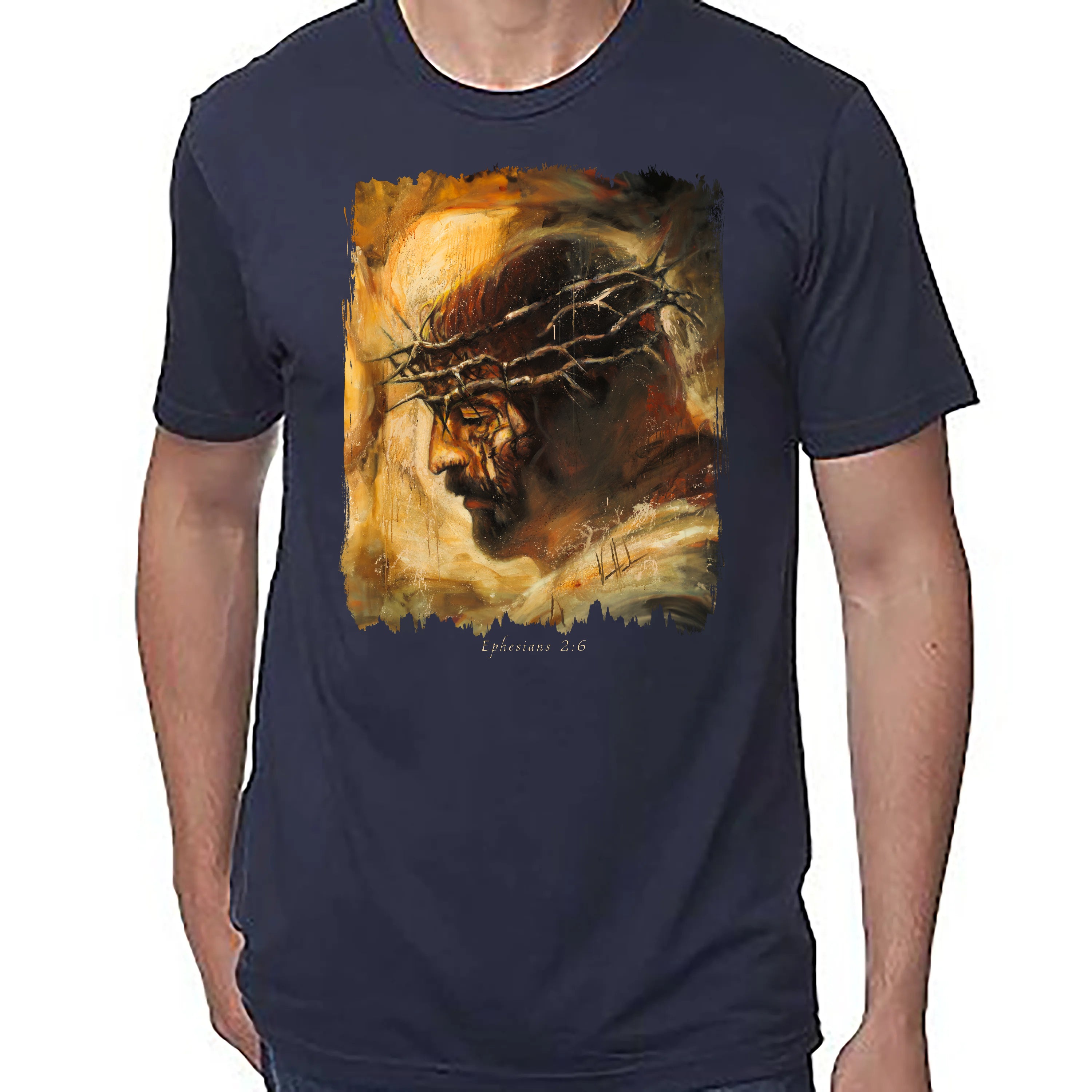 King Of Glory - Unisex T (Premium Organic Fabric) Vanessa Horabuena Bamboo Midnight Blue Small