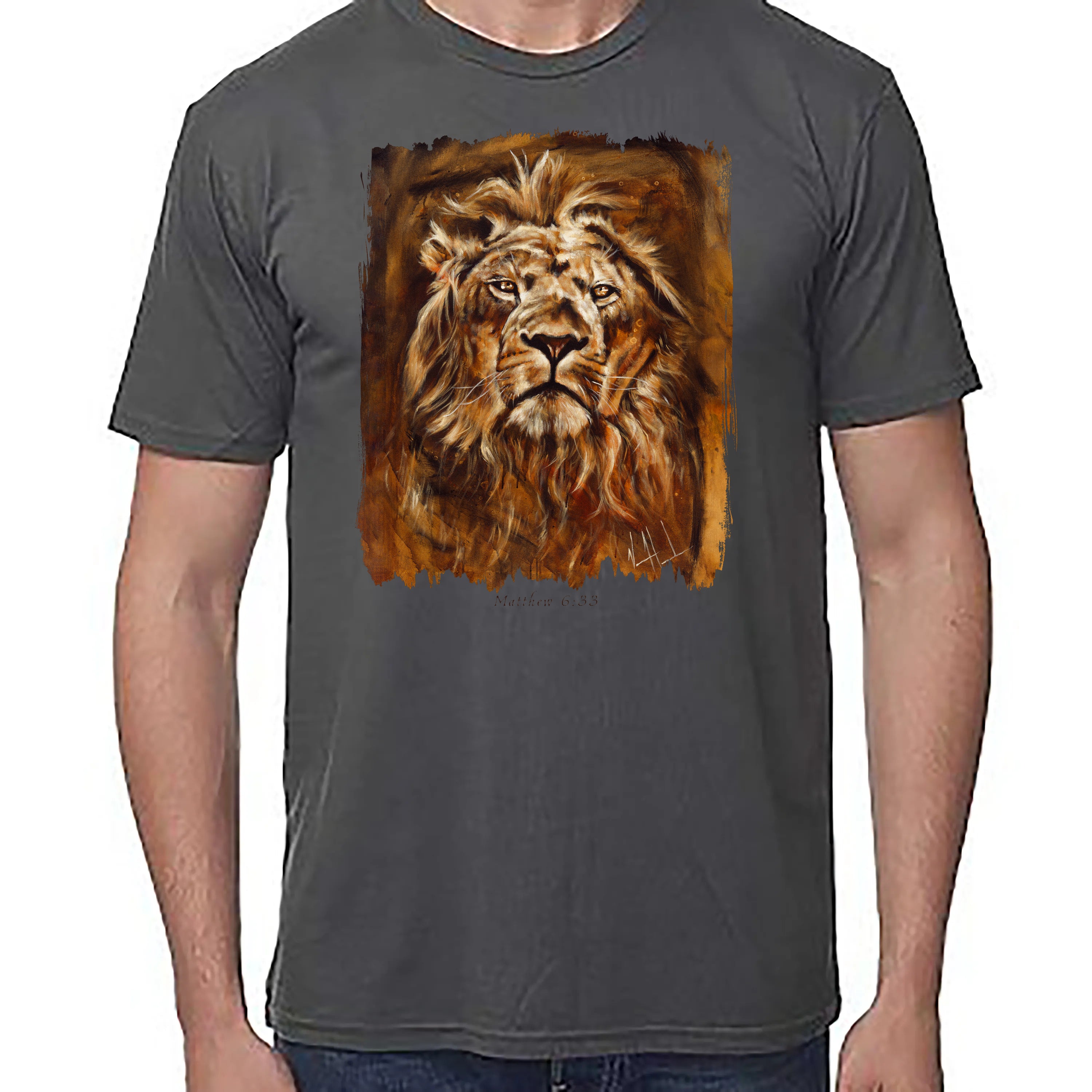 Unisex T (Organic Bamboo) - Eternal King Organic Bamboo Vanessa Horabuena Short Sleeve Pewter XS
