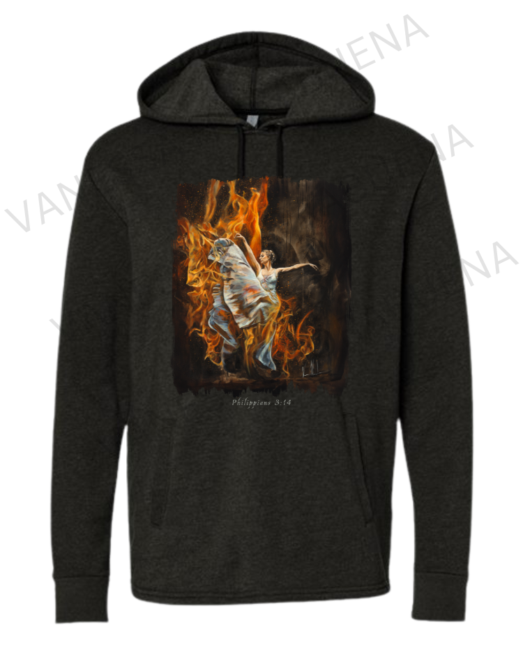 A Burning Flame Within - Unisex Hoodie Vanessa Horabuena Black Small