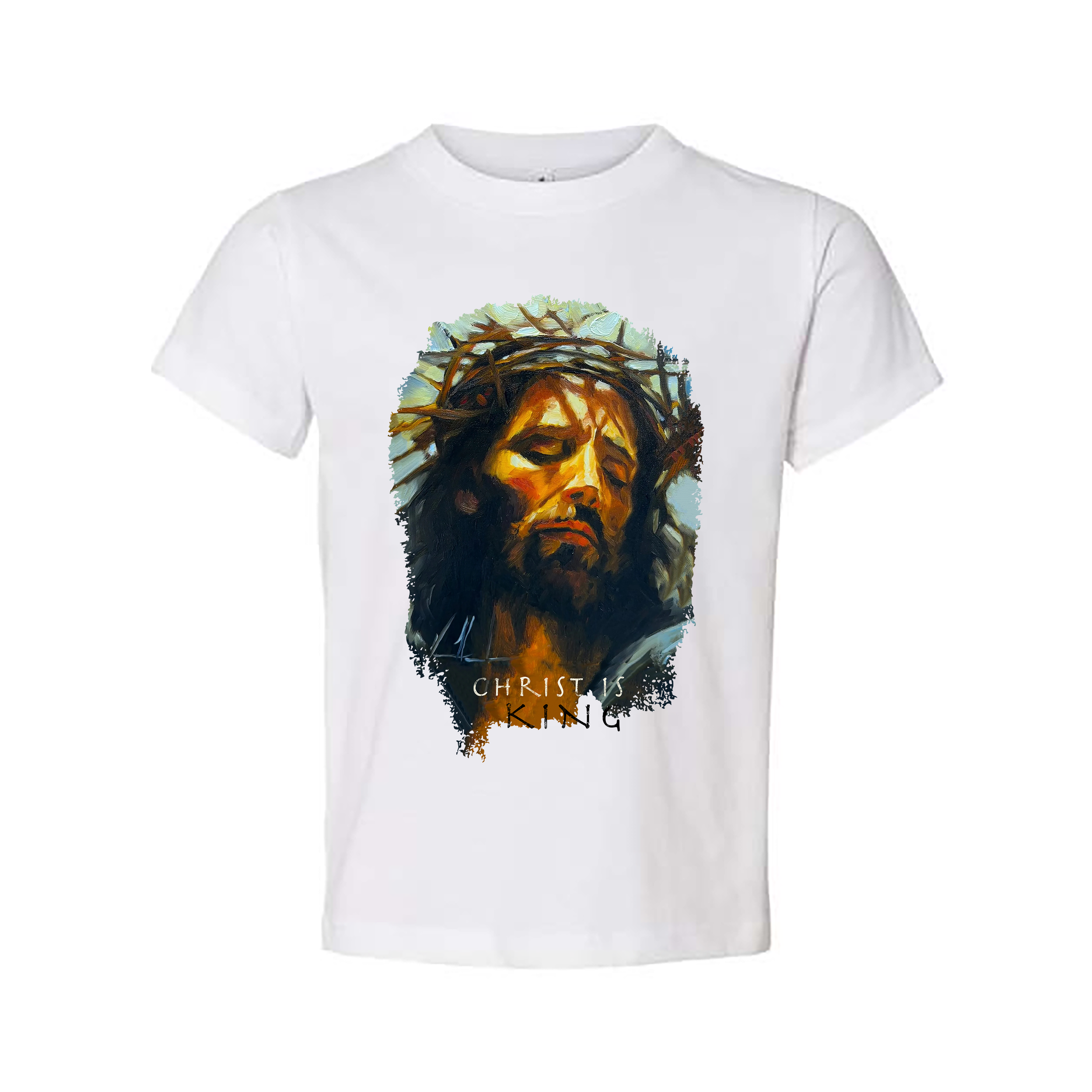 Kids T - Christ is King - (Organic Cotton) Organic Cotton Vanessa Horabuena Toddler White 2T