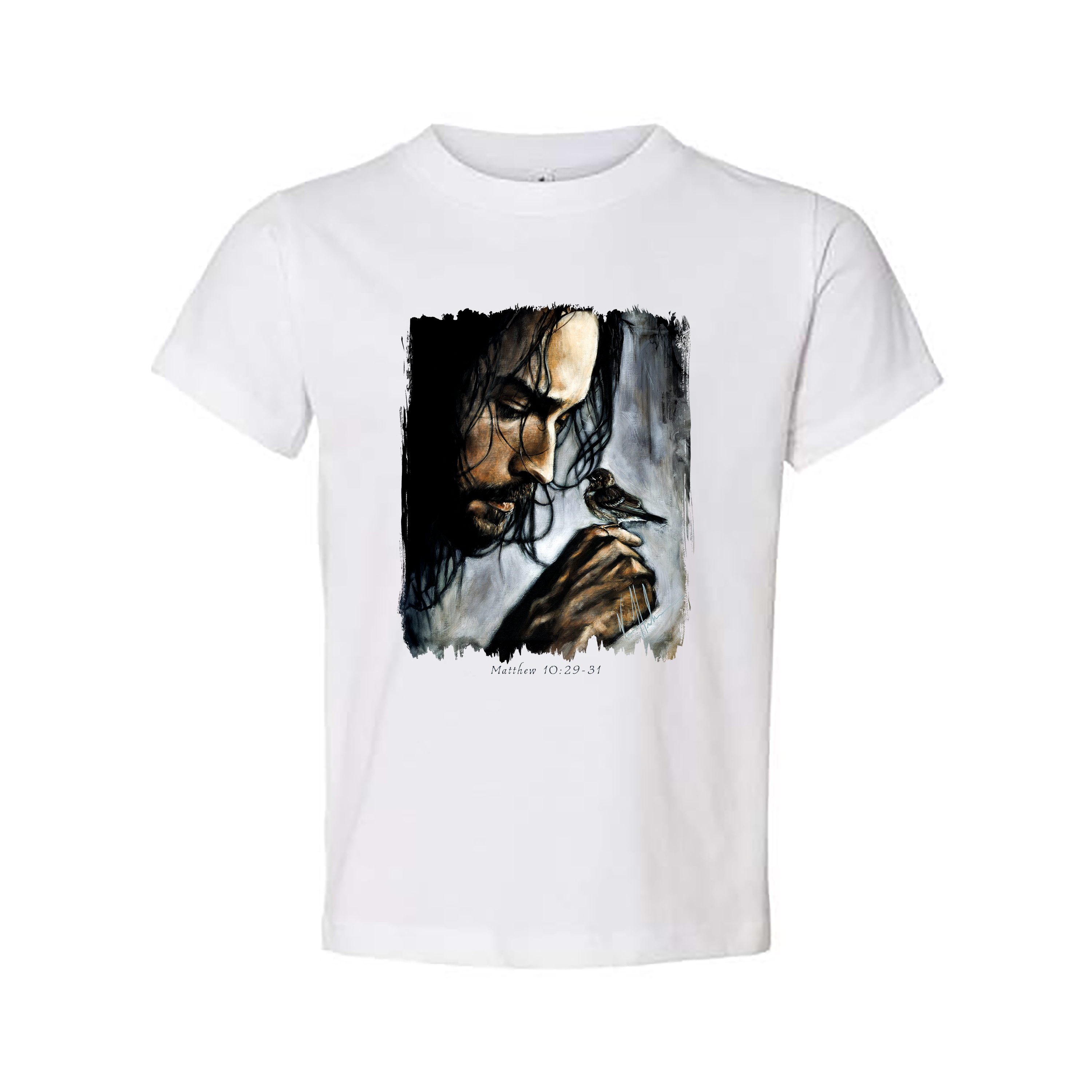 Kids T (Organic Cotton) - Watcher of the Sparrow Organic Cotton Vanessa Horabuena Toddler White 2T
