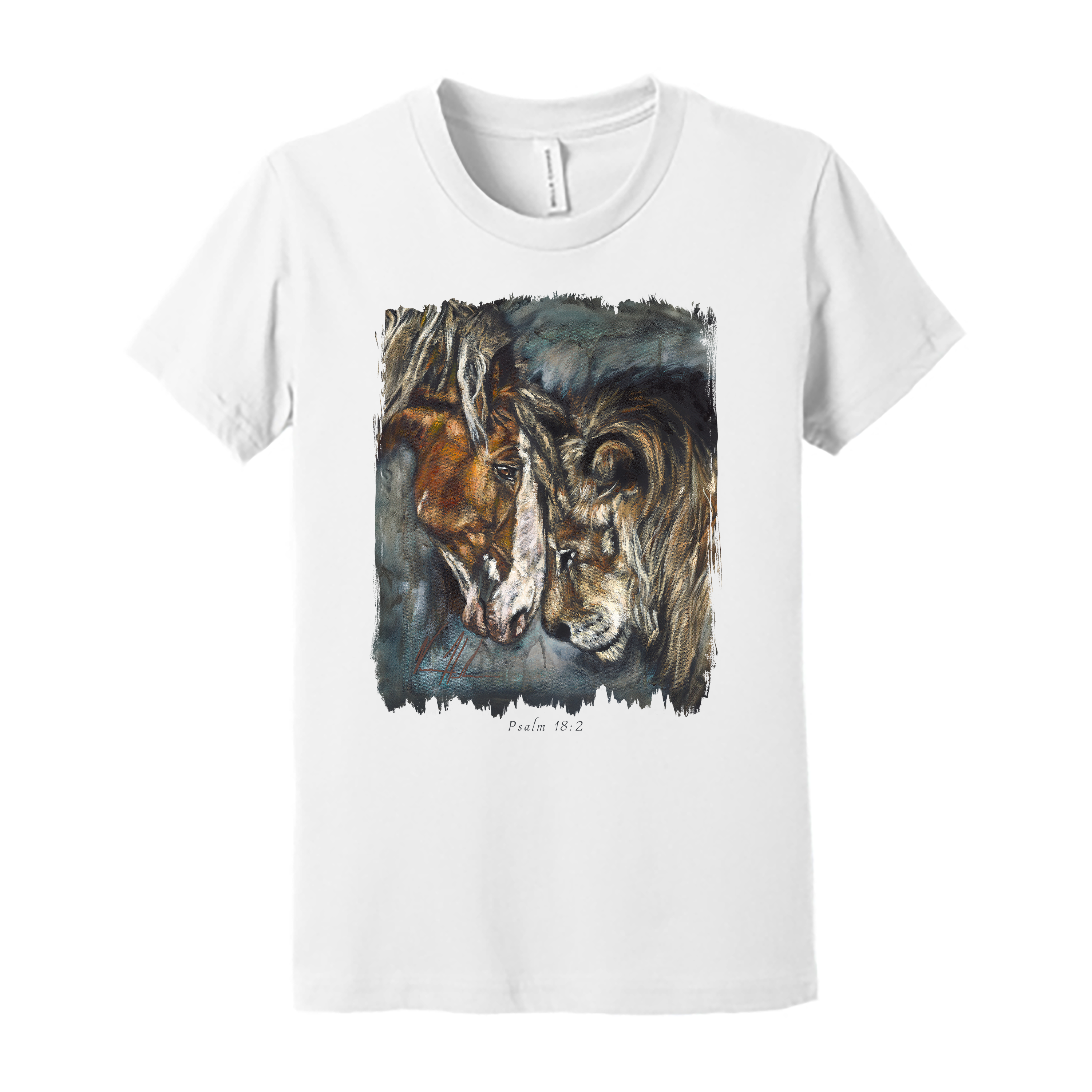 Courage & Strength - Kids T (Organic Cotton) Organic Cotton Vanessa Horabuena Youth White Small